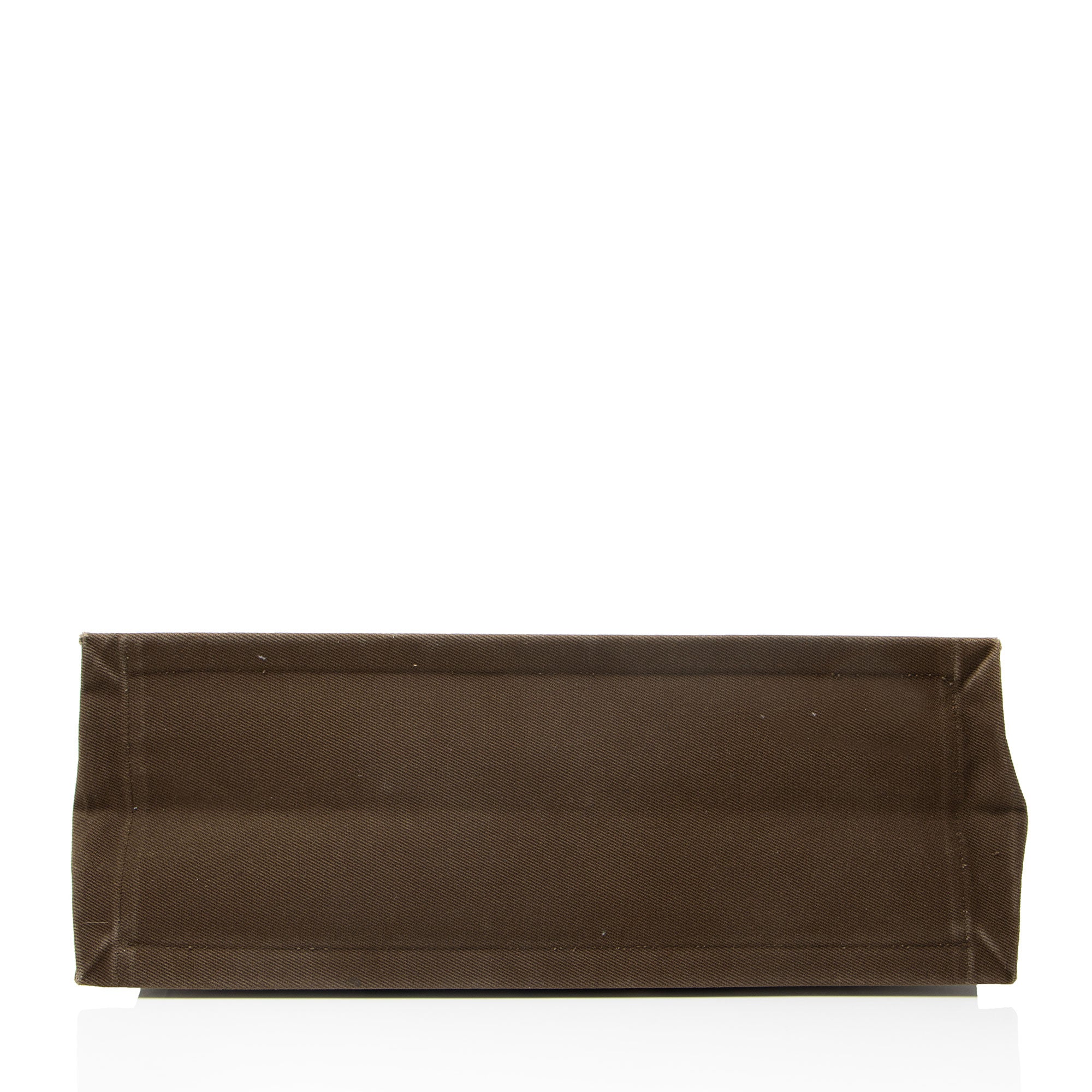 Saint Laurent Canvas Calfskin Rive Gauche Large Tote