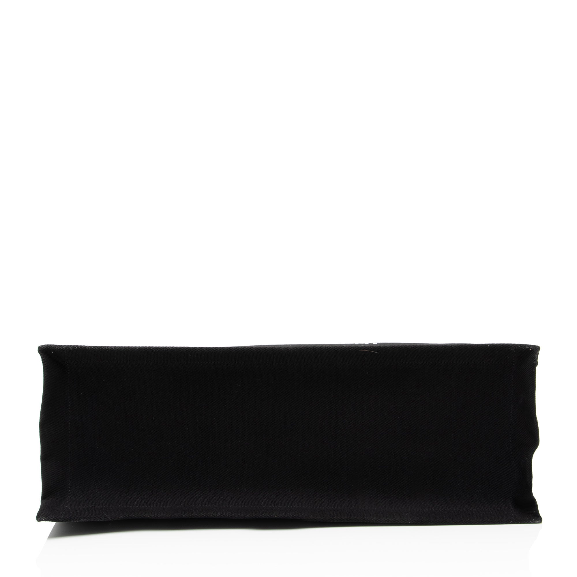 Saint Laurent Canvas Calfskin Rive Gauche Large Tote
