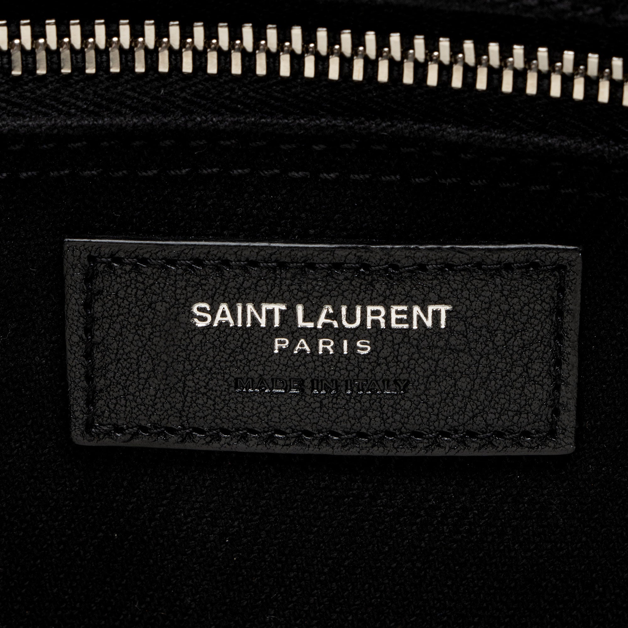 Saint Laurent Canvas Calfskin Rive Gauche Large Tote