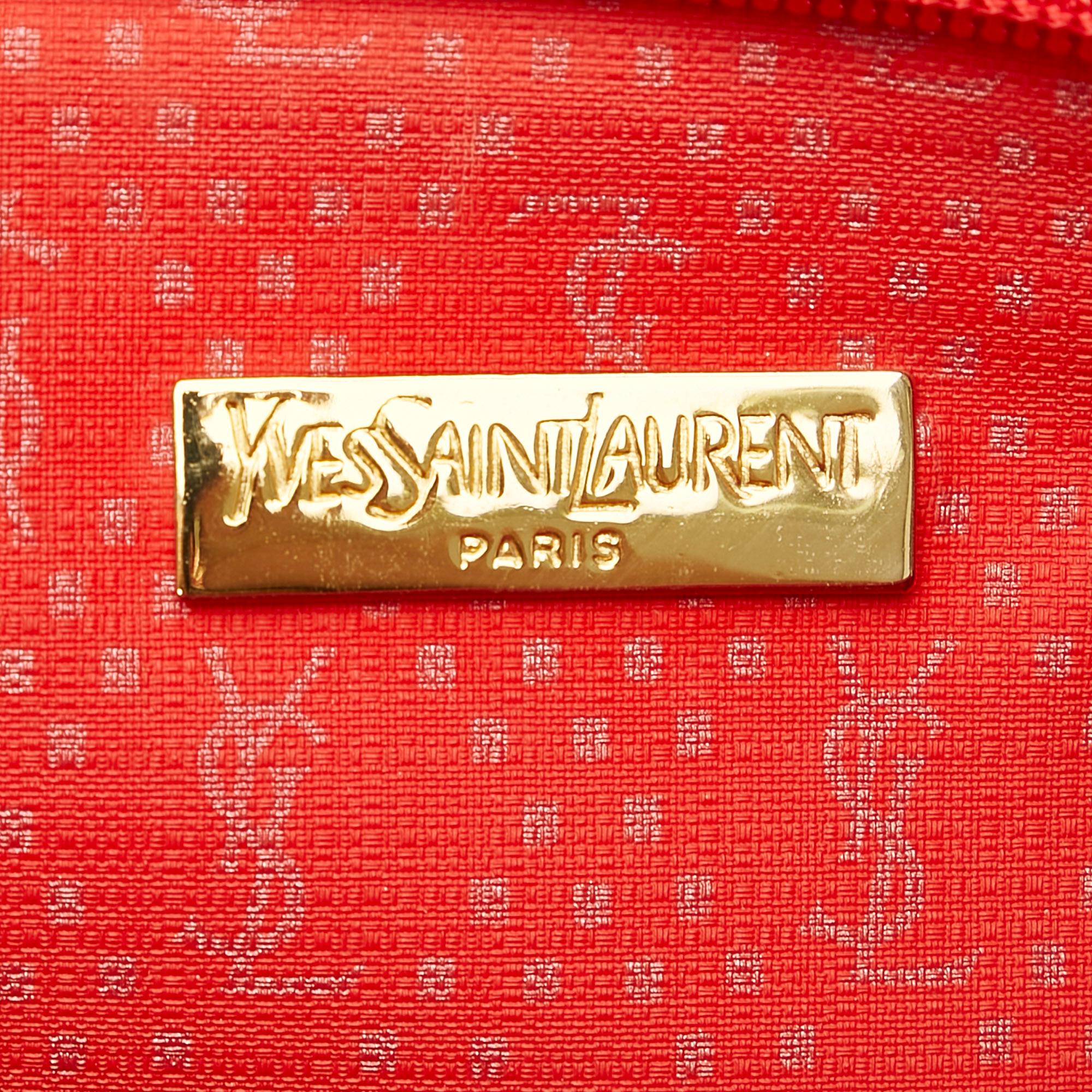Saint Laurent Canvas Clutch Bag (SHG-36186)