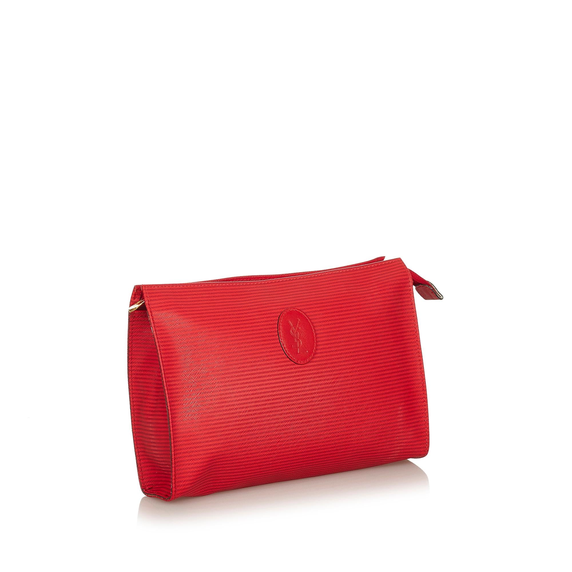 Saint Laurent Canvas Clutch Bag (SHG-36186)