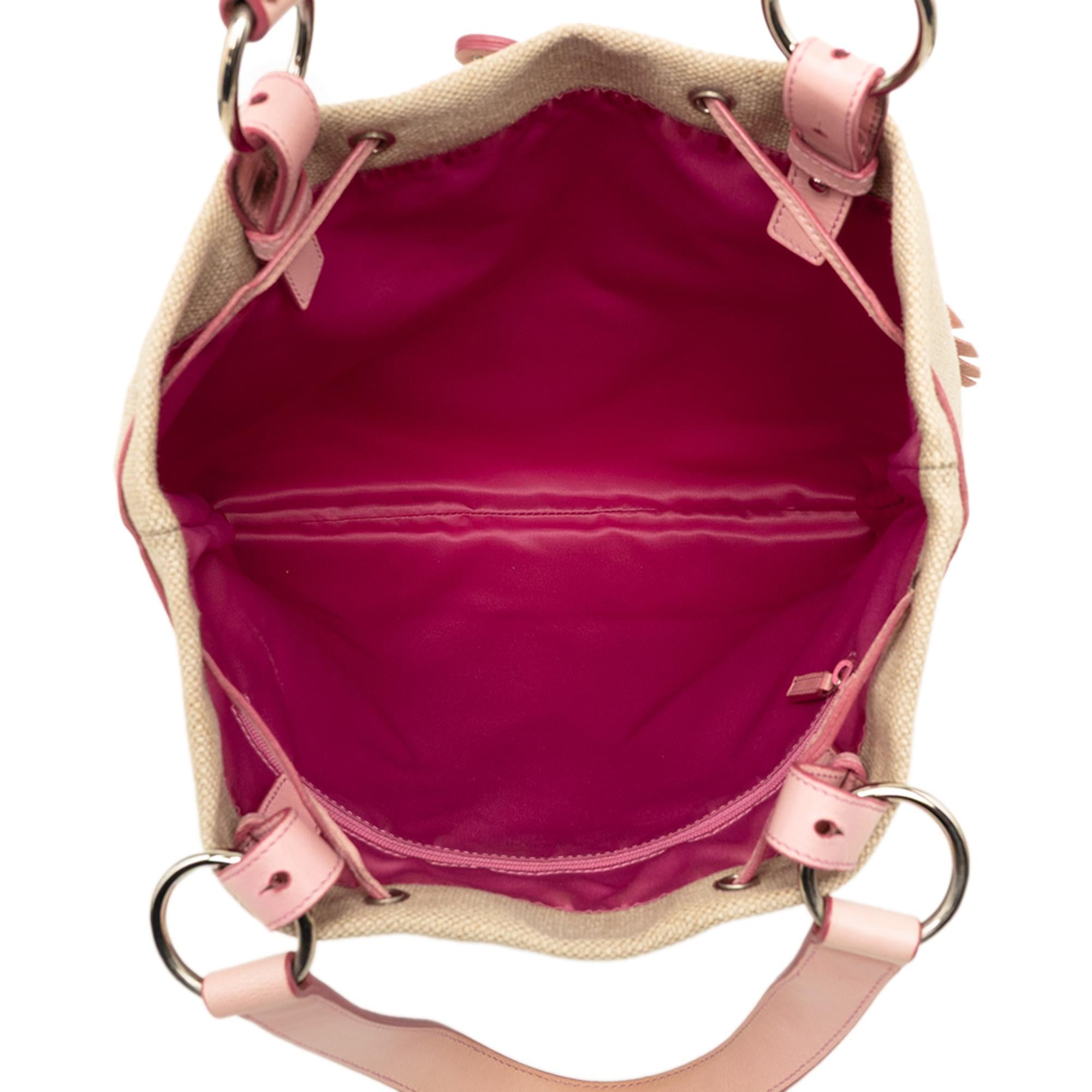 Saint Laurent Canvas Heart Kahala Tote