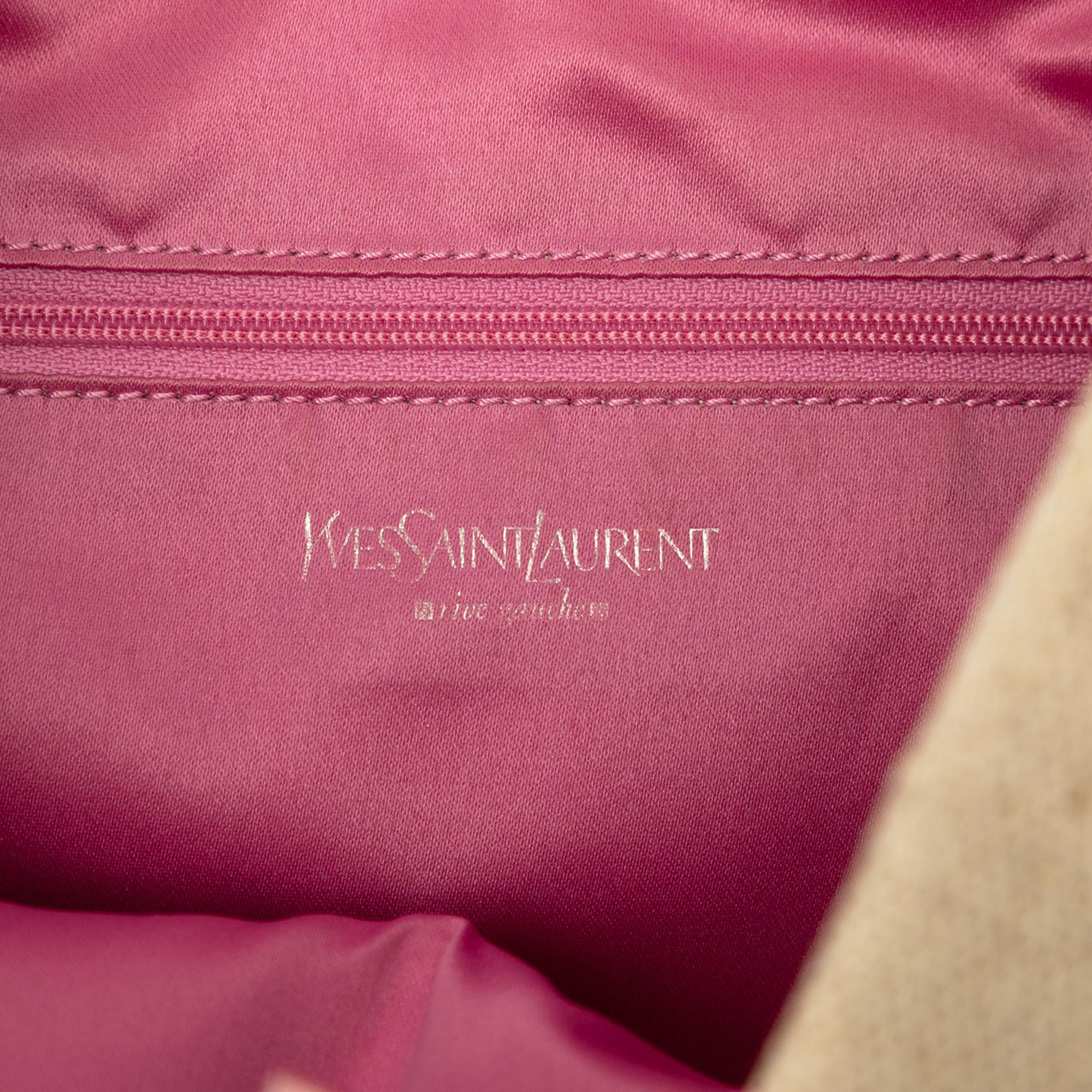 Saint Laurent Canvas Heart Kahala Tote