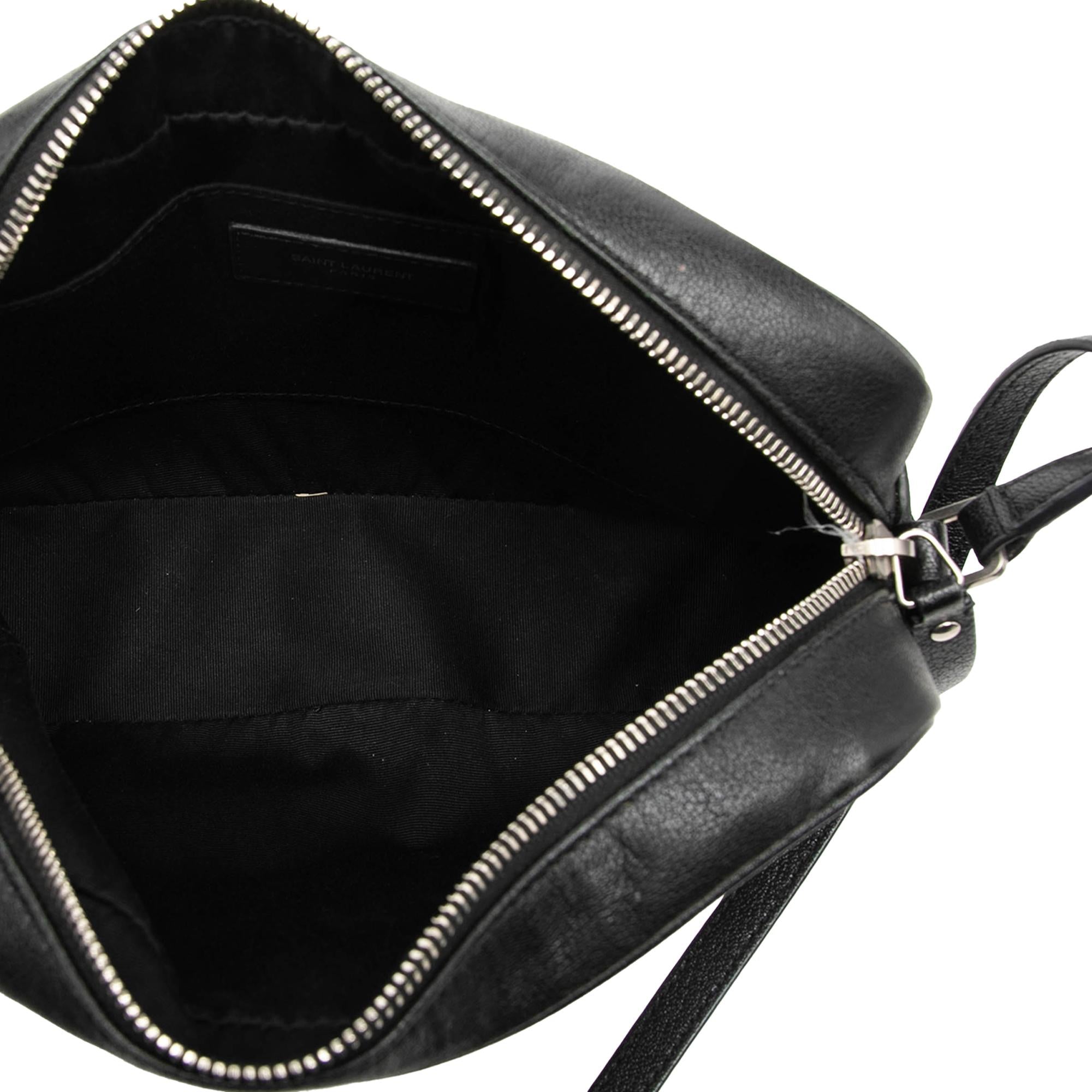 Saint Laurent Canvas Monogram Lou Camera Bag