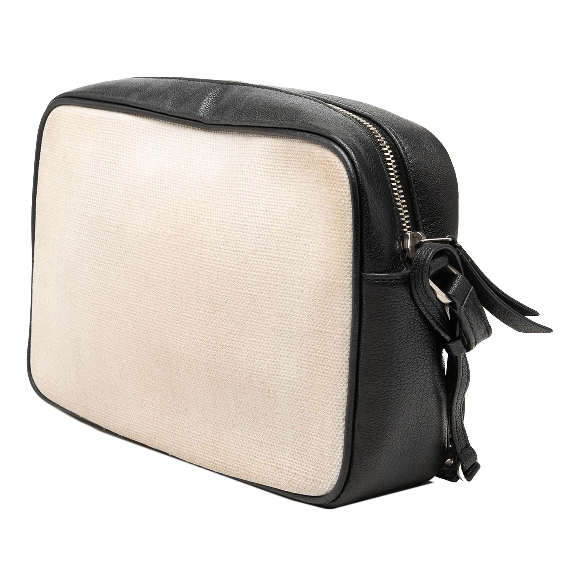 Saint Laurent Canvas Monogram Lou Camera Bag