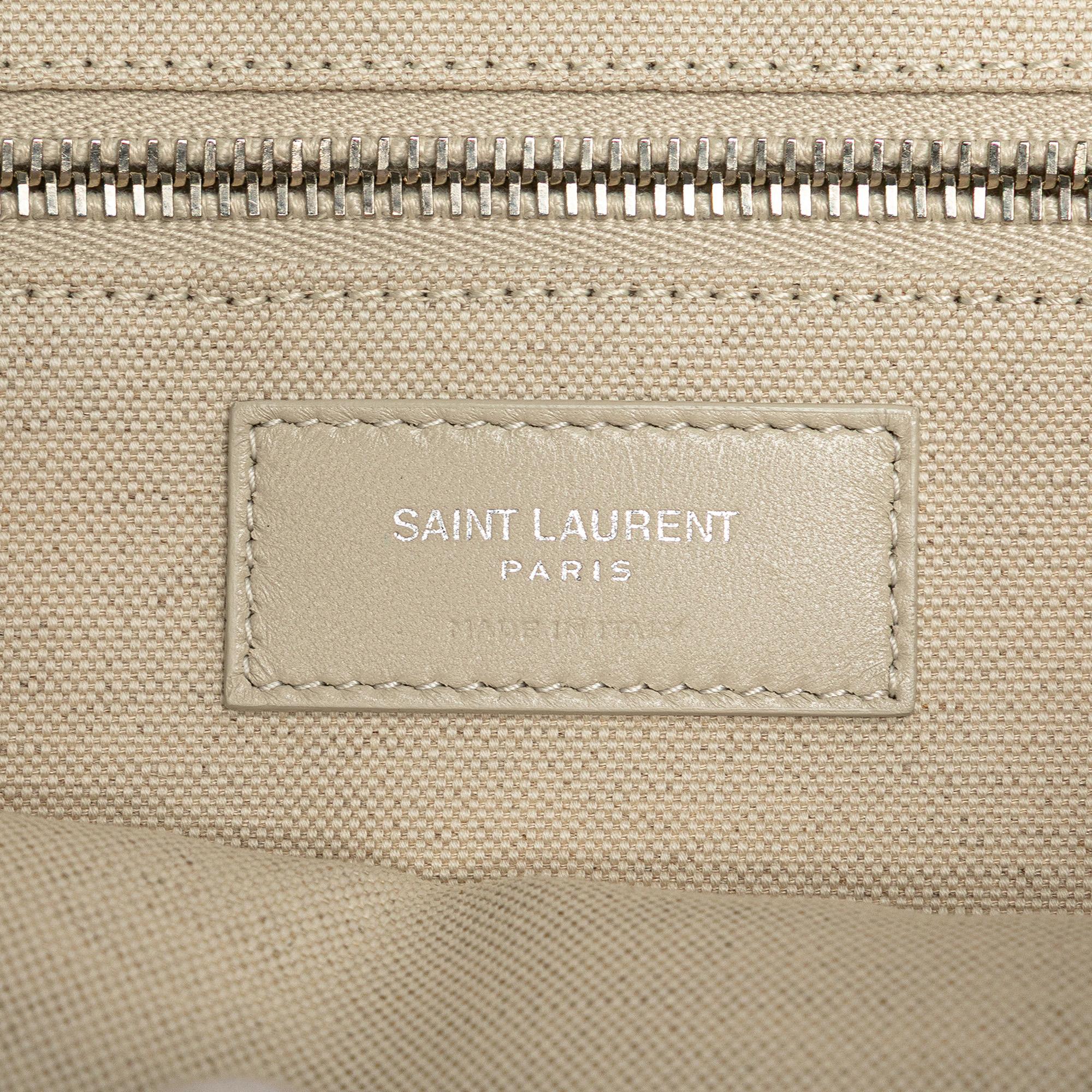 Saint Laurent Canvas Rive Gauche North South Tote
