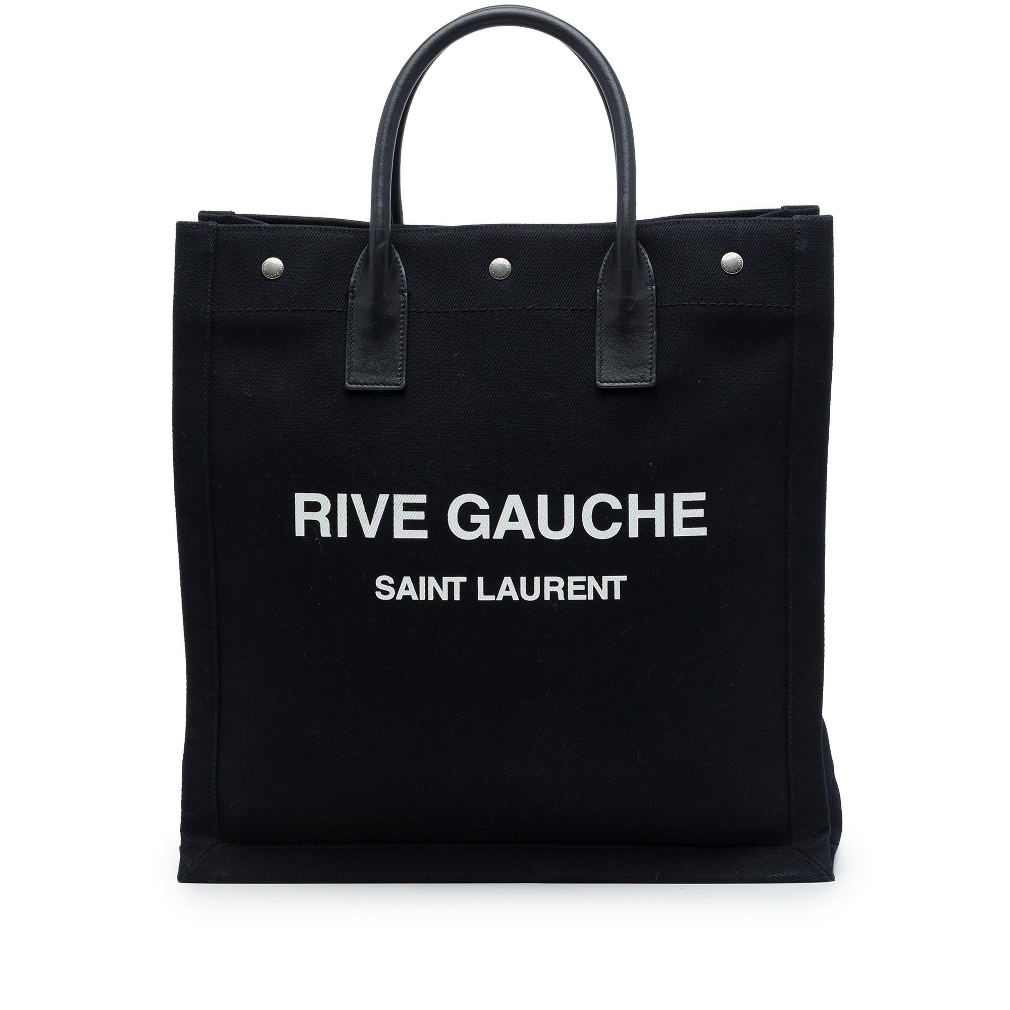 Saint Laurent Canvas Rive Gauche North South Tote