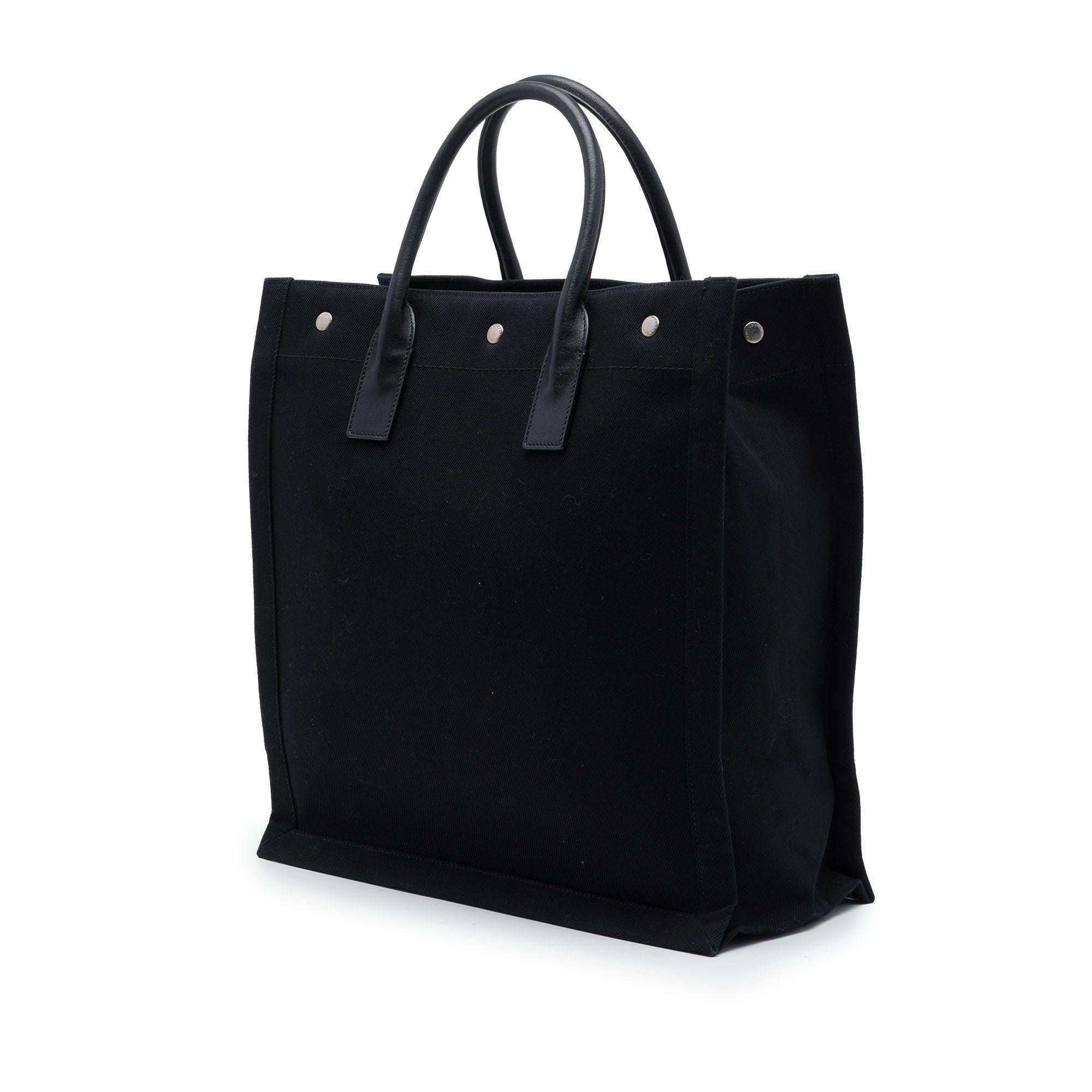 Saint Laurent Canvas Rive Gauche North South Tote