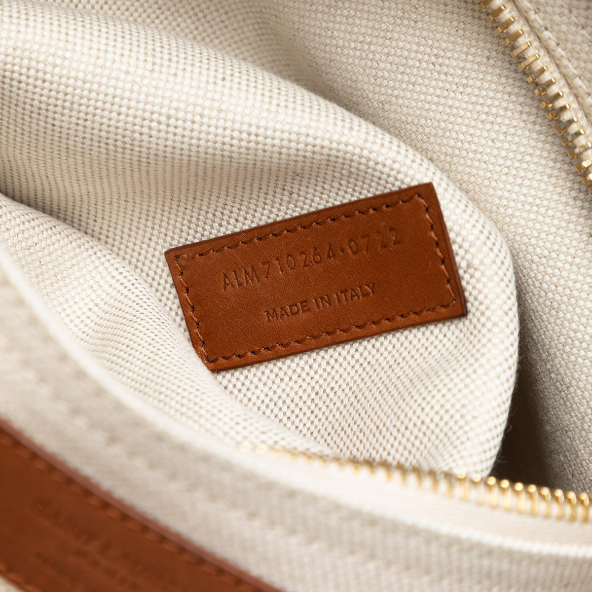 Saint Laurent Canvas Stencil Logo Convertible Tote