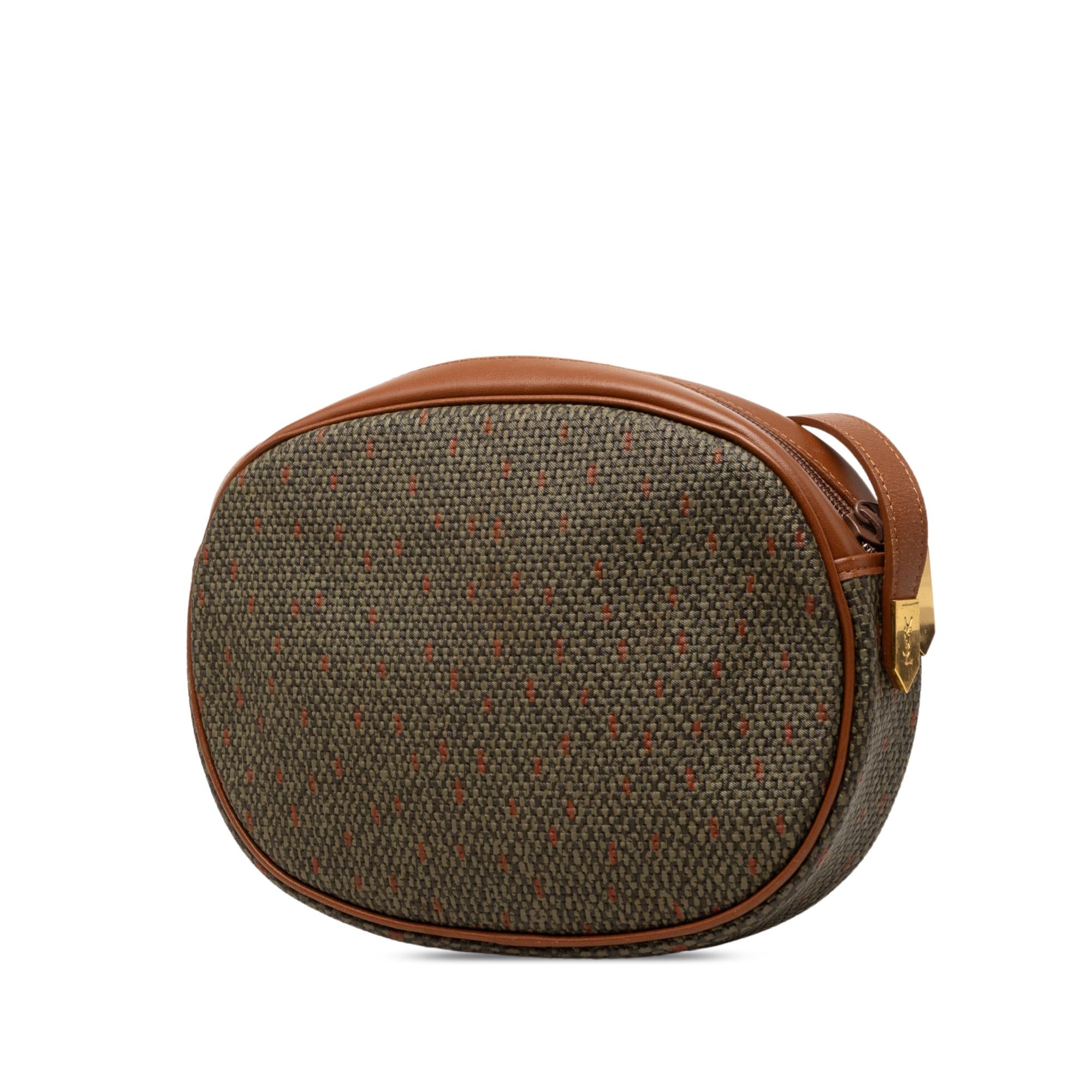 Saint Laurent Coated Canvas Crossbody