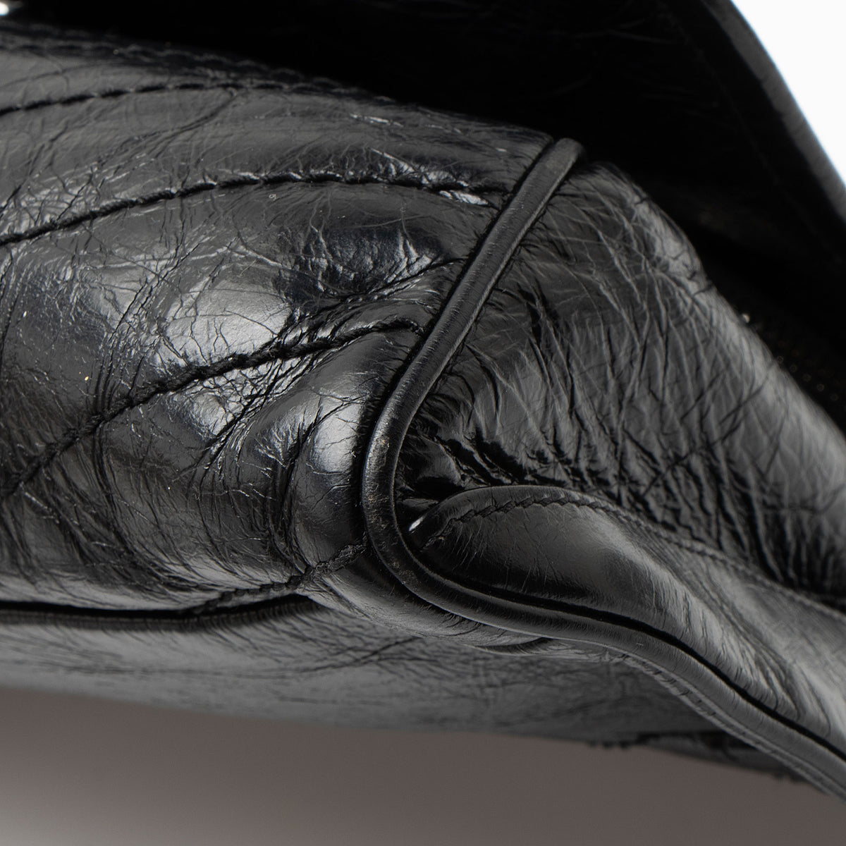 Saint Laurent Crinkled Calfskin Monogram Niki Belt Bag