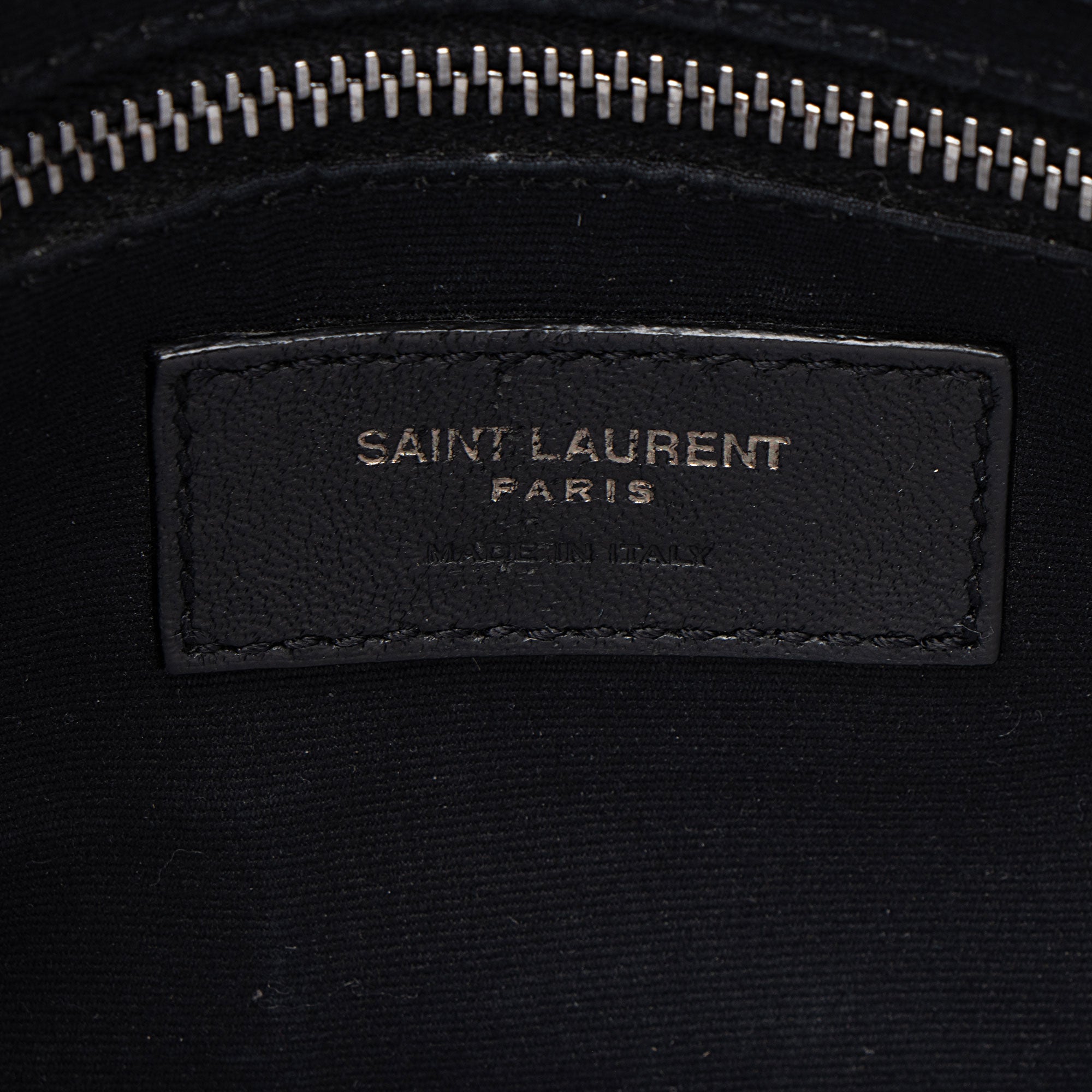 Saint Laurent Crinkled Calfskin Monogram Niki Chain Wallet