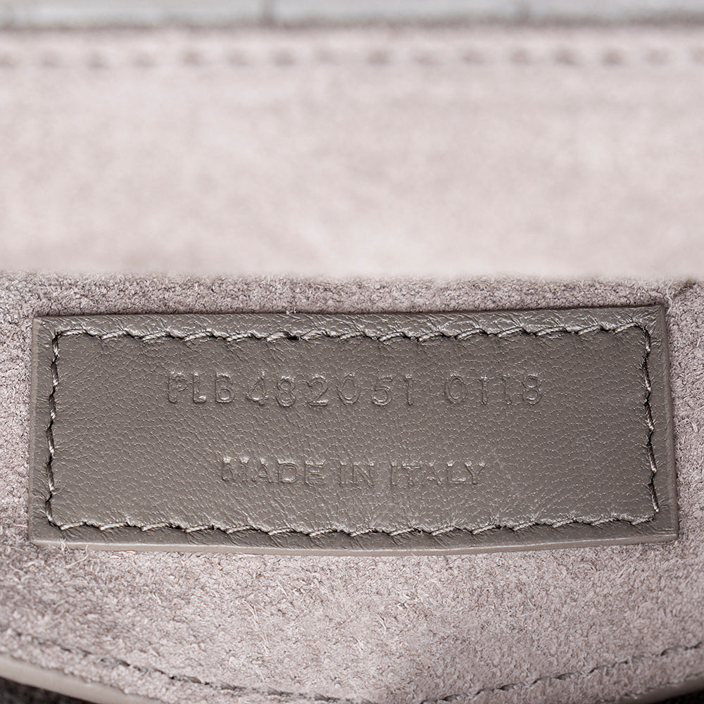 Saint Laurent Croc Embossed Bellechasse Shoulder Bag (SHF-18639)