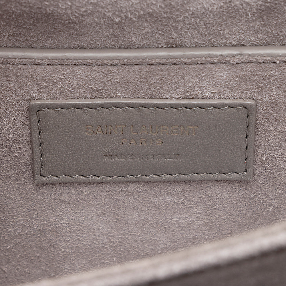 Saint Laurent Croc Embossed Bellechasse Shoulder Bag (SHF-18639)