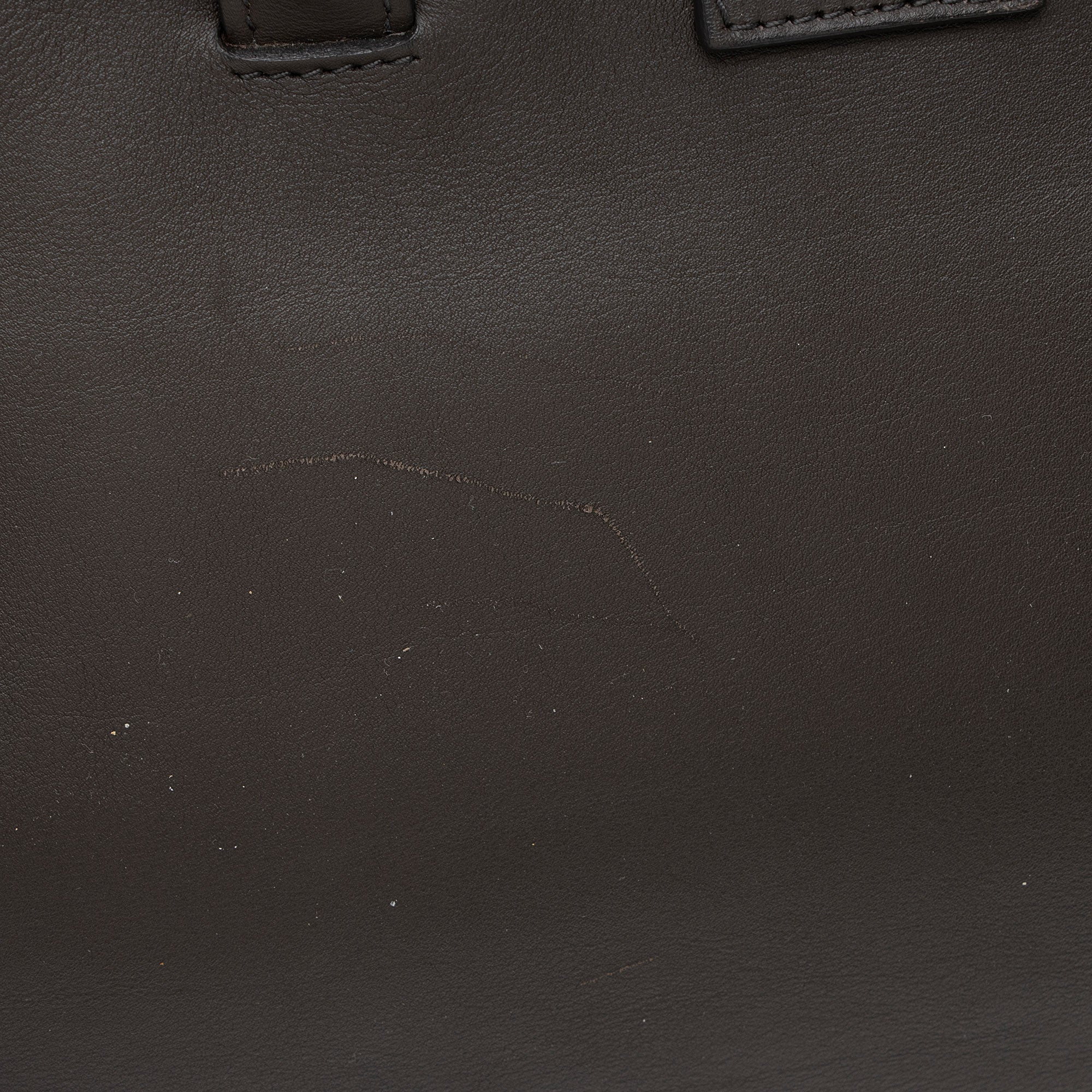 Saint Laurent Croc Embossed Calfskin Monogram Classic Cabas Downtown Small Tote