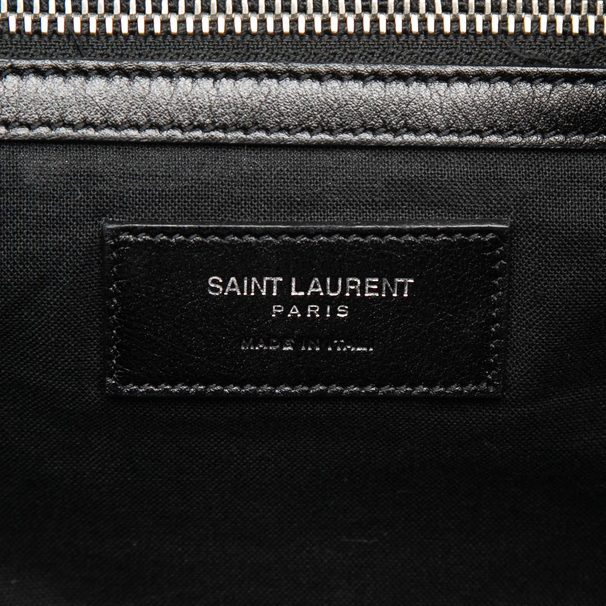 Saint Laurent Croc Embossed Leather Festival Backpack