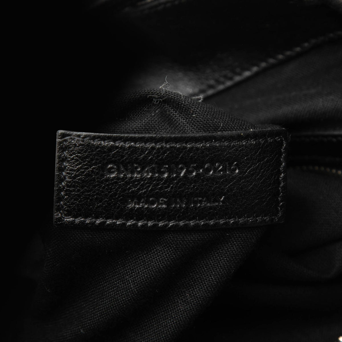 Saint Laurent Croc Embossed Leather Festival Backpack