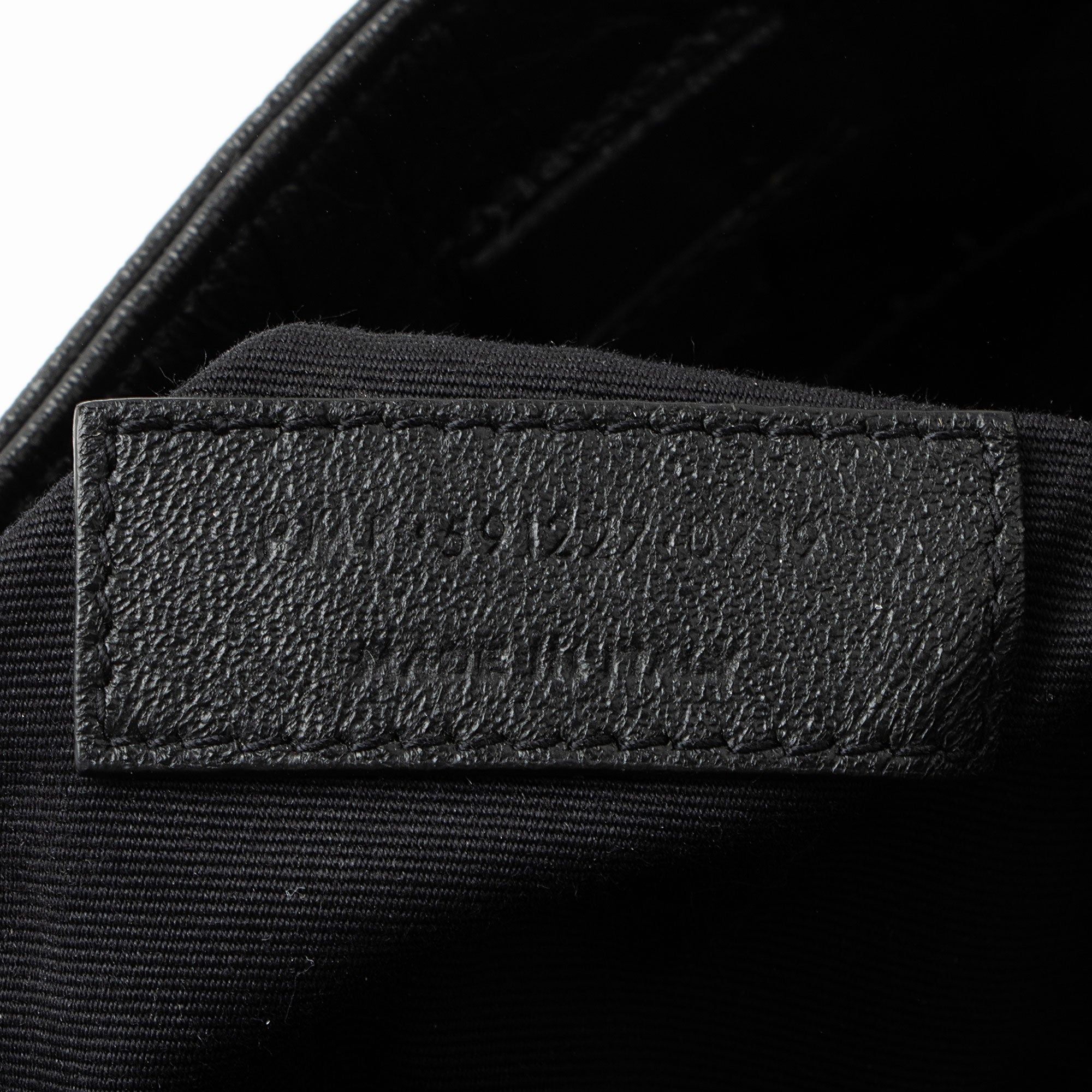 Saint Laurent Croc Embossed Leather Monogram Niki Large Shopping Tote