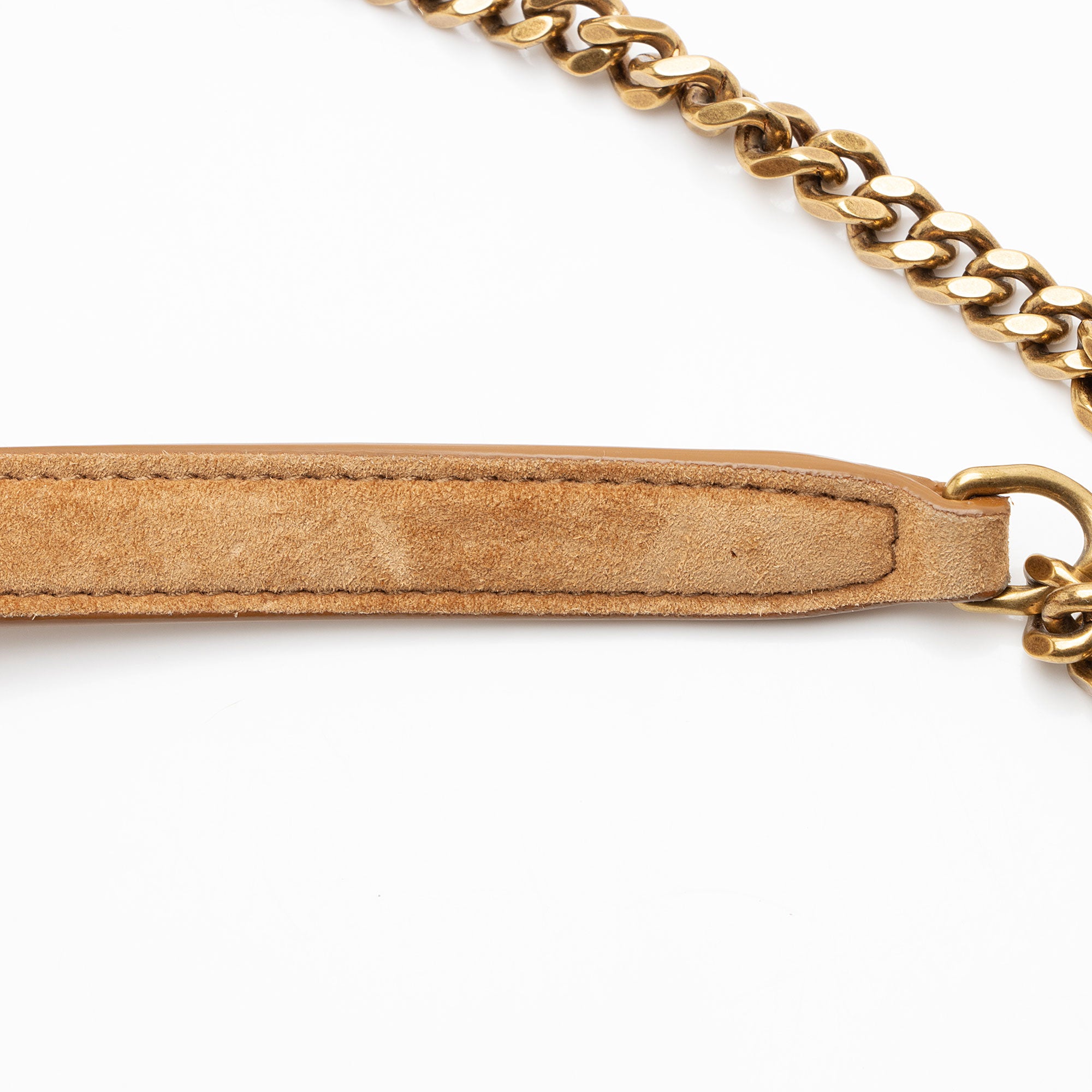 Saint Laurent Denim Monogram Puffer LouLou Toy Shoulder Bag