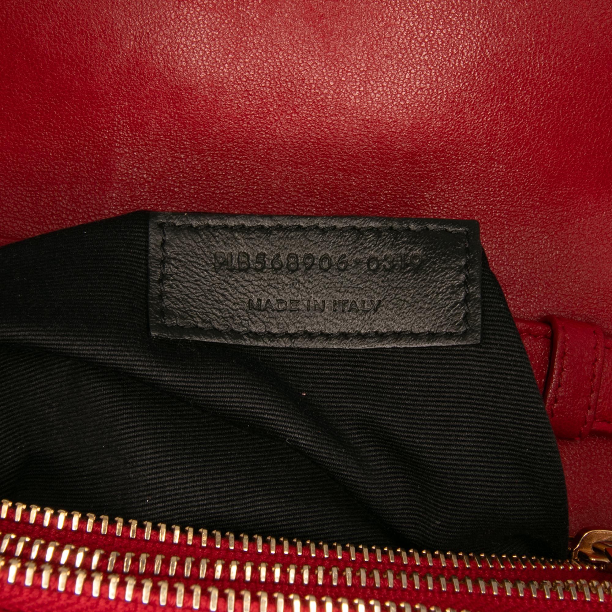 Saint Laurent Diamond Quilted Lambskin Angie Chain Bag