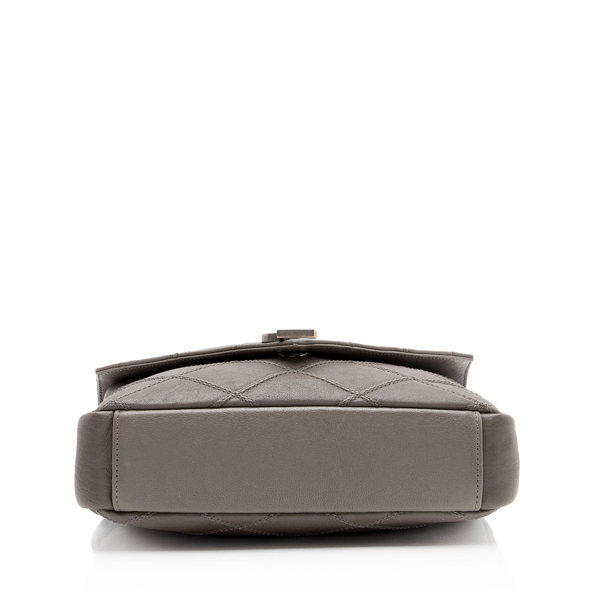 Saint Laurent Diamond Quilted Leather Monogram College Medium Shoulder Bag