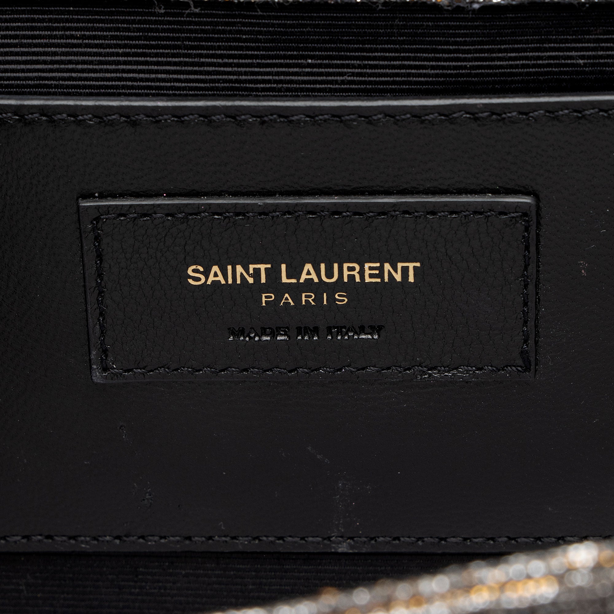 Saint Laurent Glitter Monogram Kate Tassel Medium Shoulder Bag