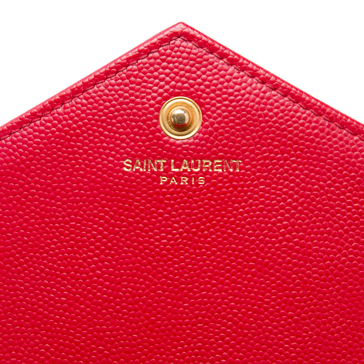 Saint Laurent Grain De Poudre Cassandre Envelope Chain Wallet