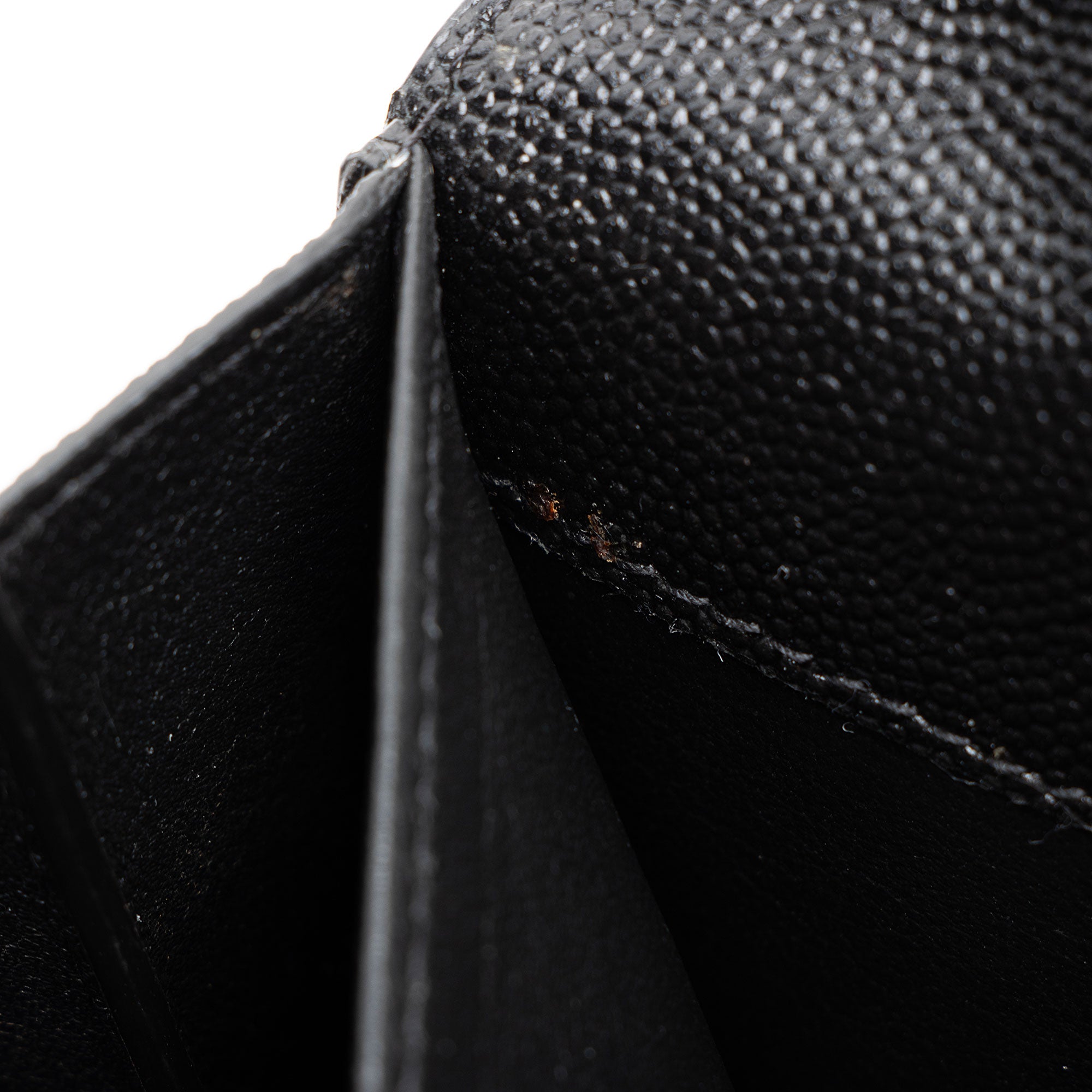 Saint Laurent Grain De Poudre Monogram Uptown Chain Wallet