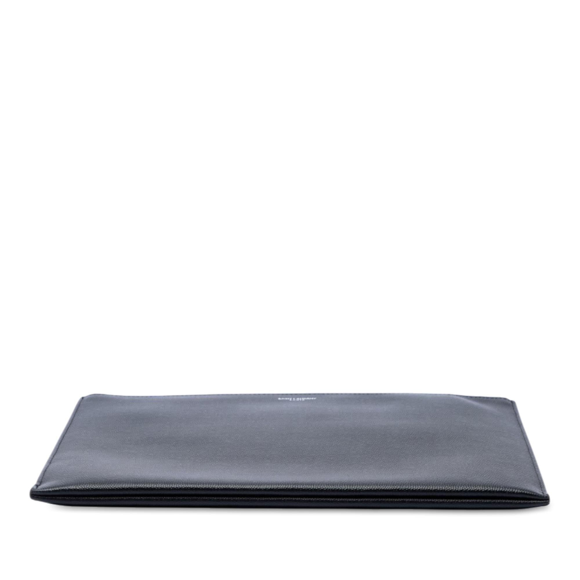Saint Laurent Grain De Poudre Zip Clutch