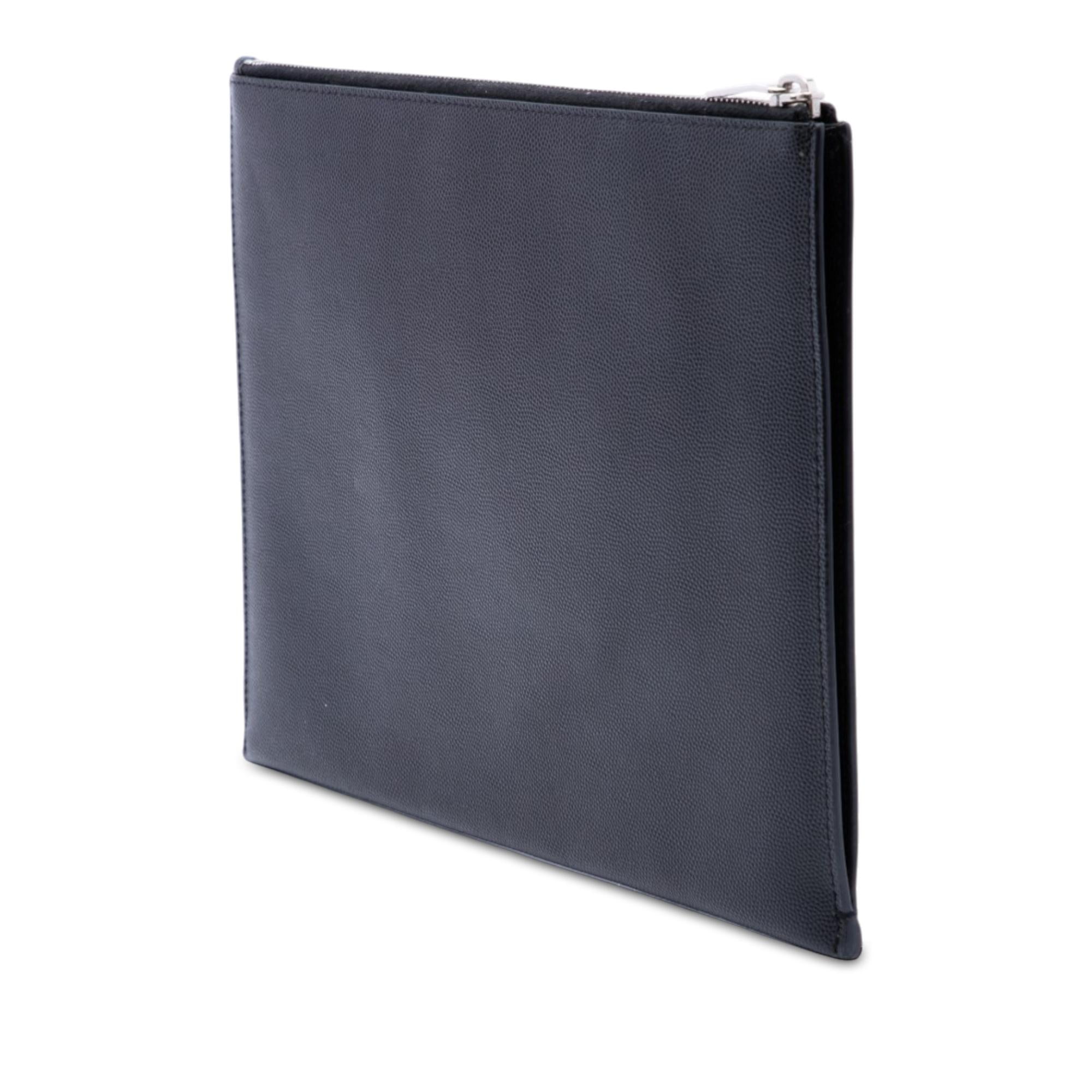 Saint Laurent Grain De Poudre Zip Clutch
