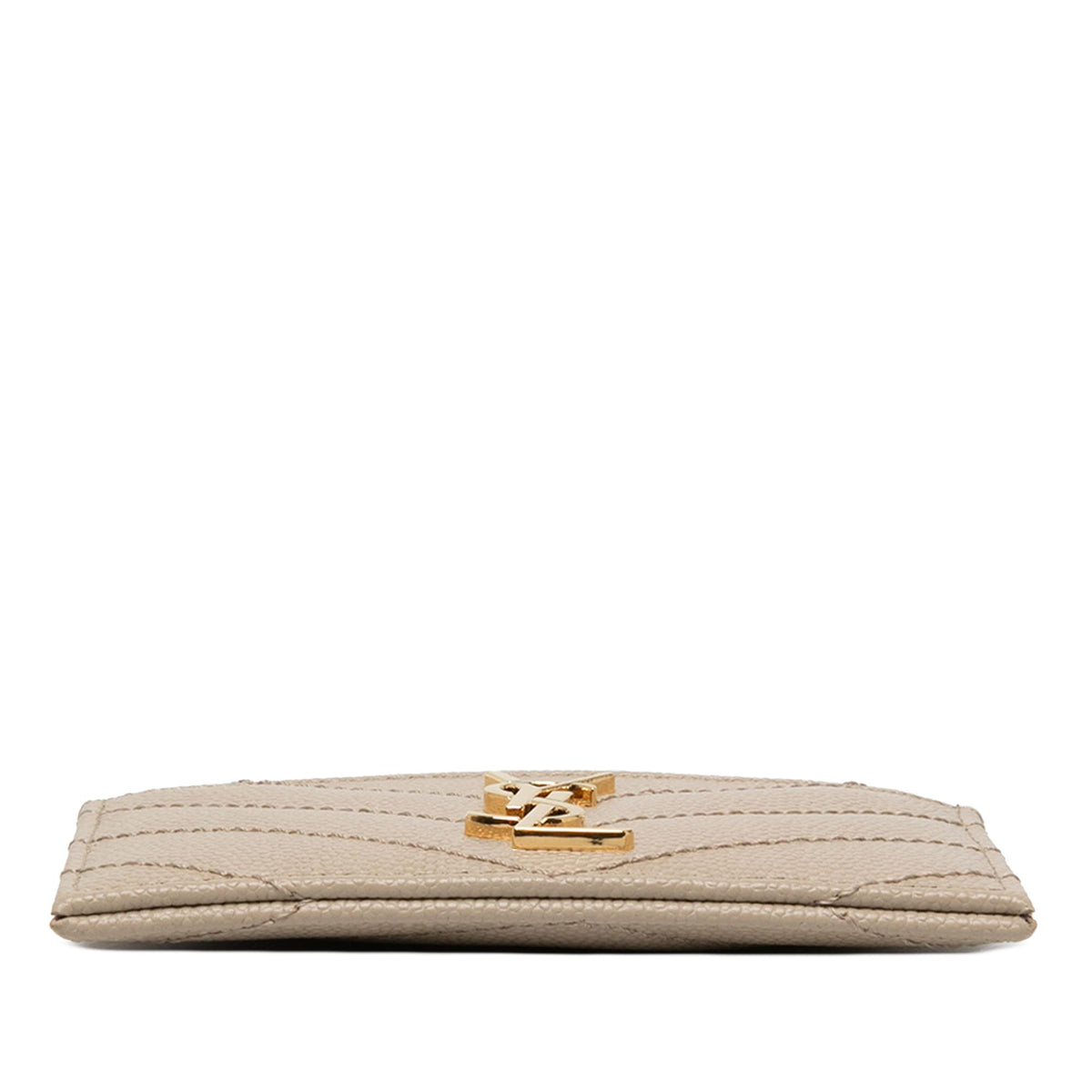 Saint Laurent Grain de Poudre Cassandre Matelasse Card Case