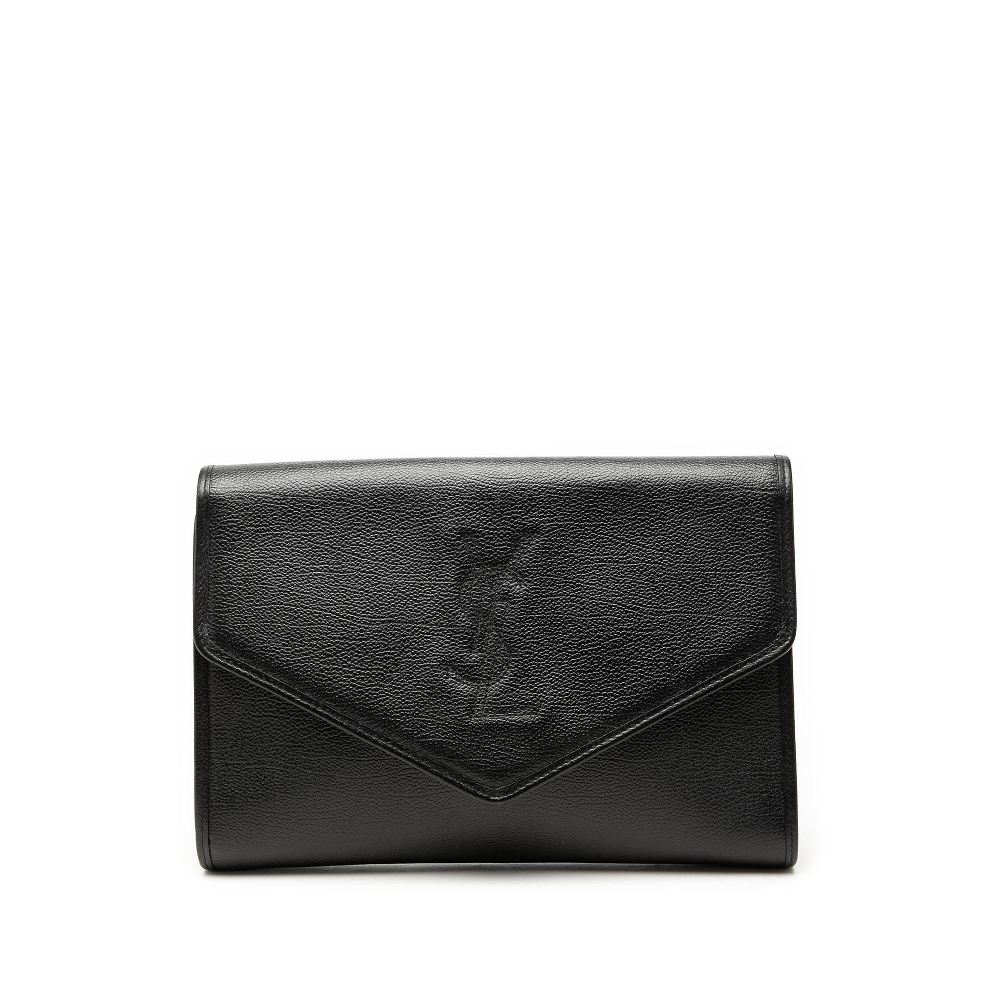Saint Laurent Grain de Poudre Envelope Clutch