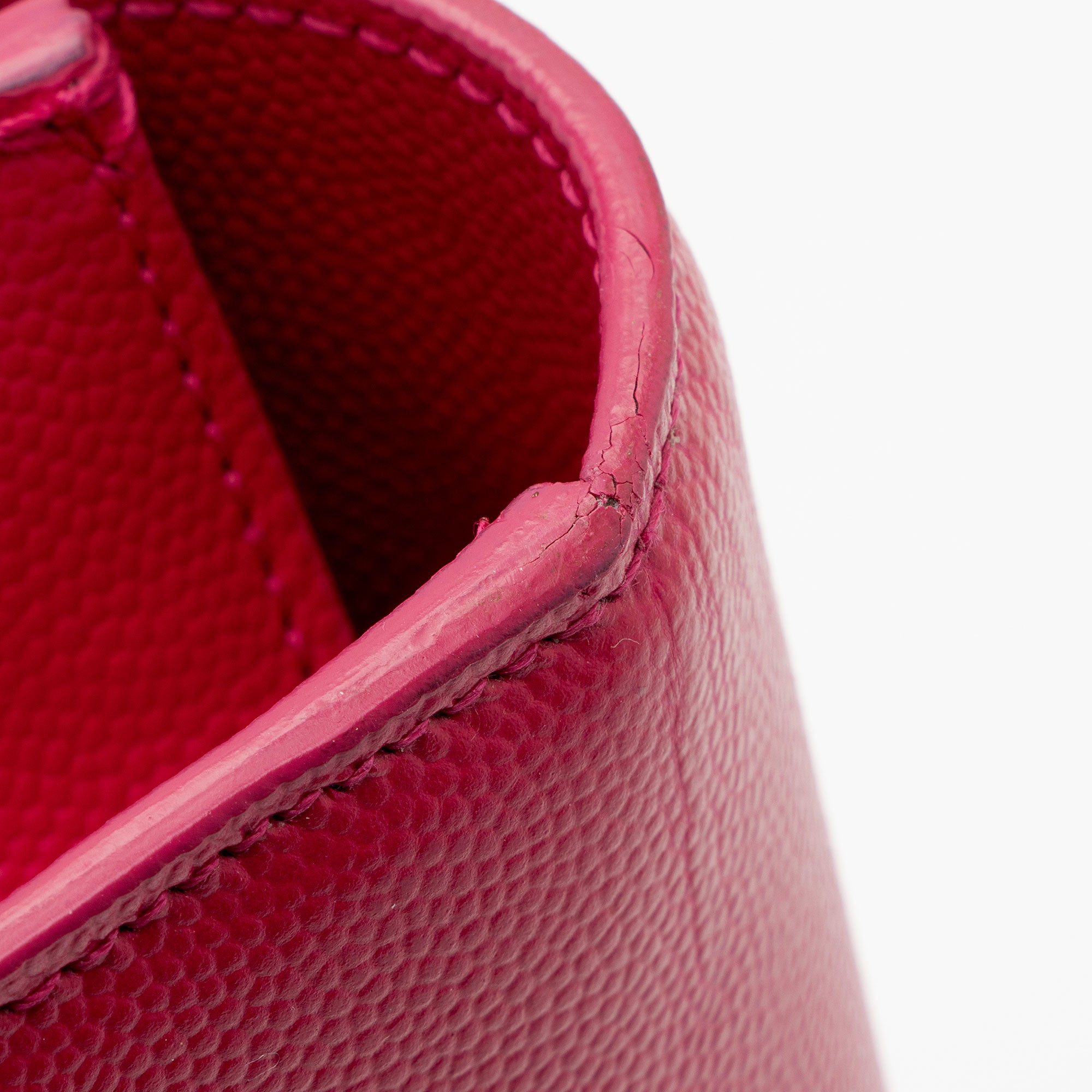 Saint Laurent Grain de Poudre Monogram Kate Clutch