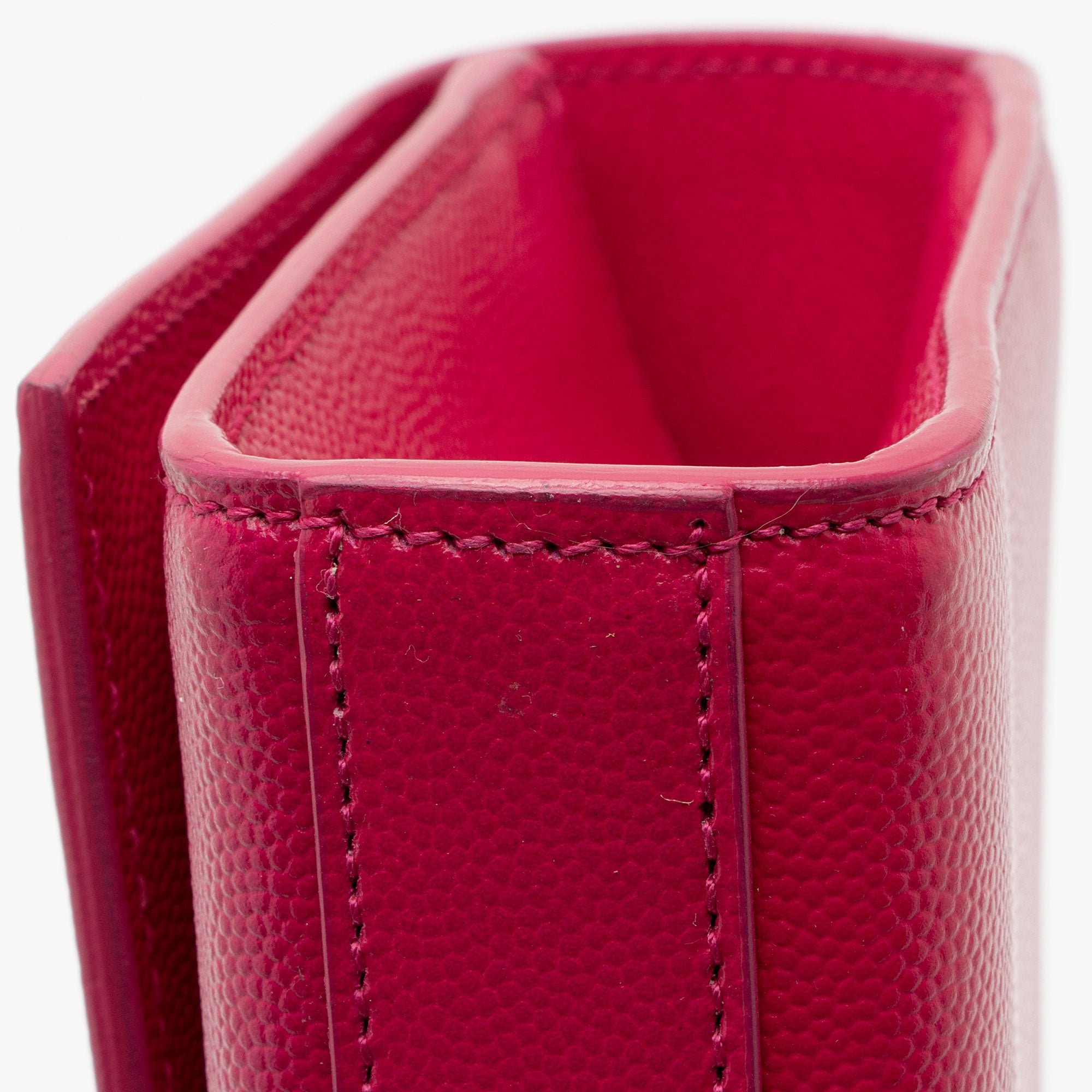 Saint Laurent Grain de Poudre Monogram Kate Clutch