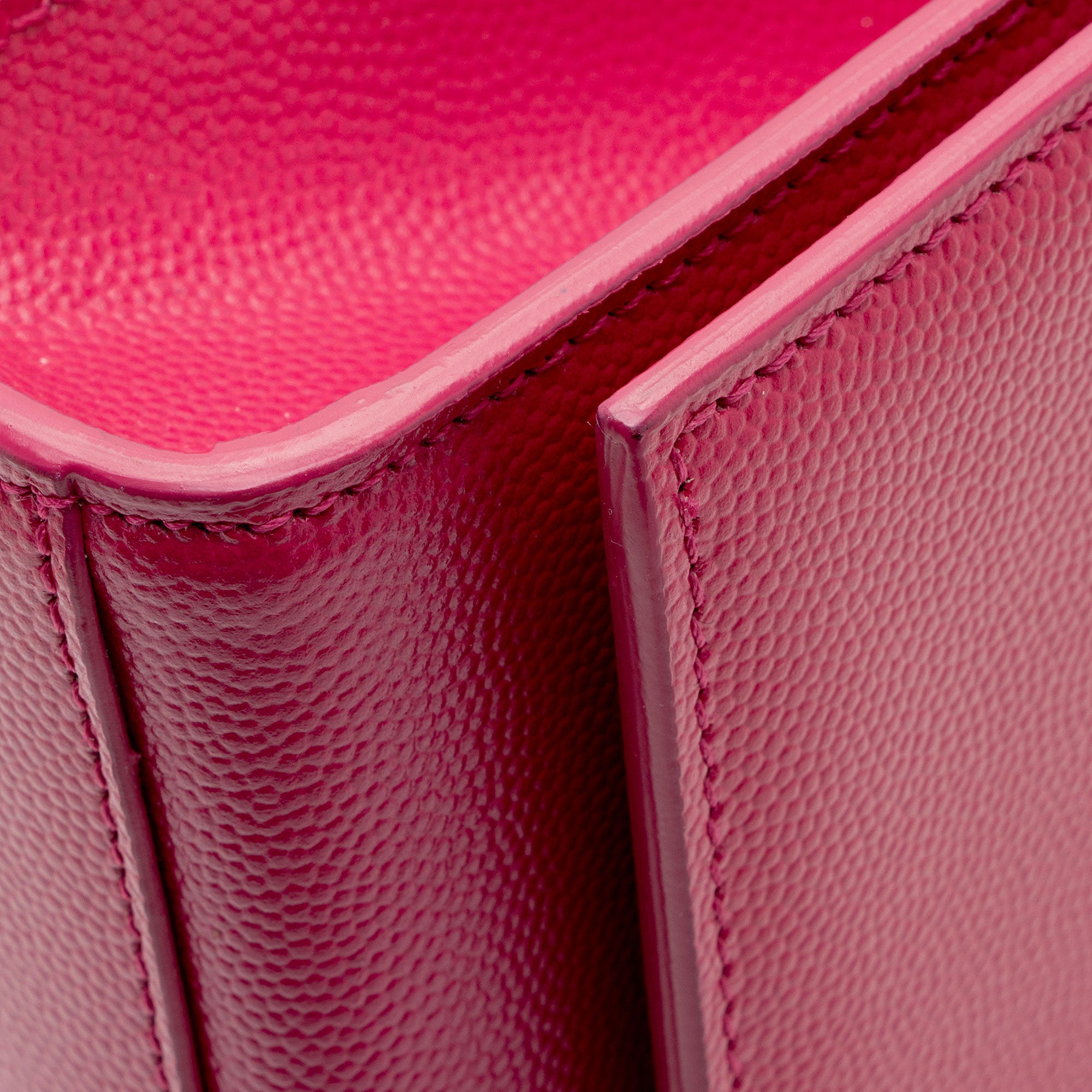 Saint Laurent Grain de Poudre Monogram Kate Clutch