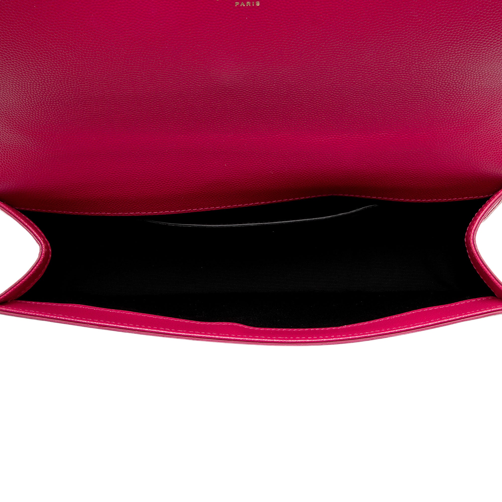 Saint Laurent Grain de Poudre Monogram Kate Clutch