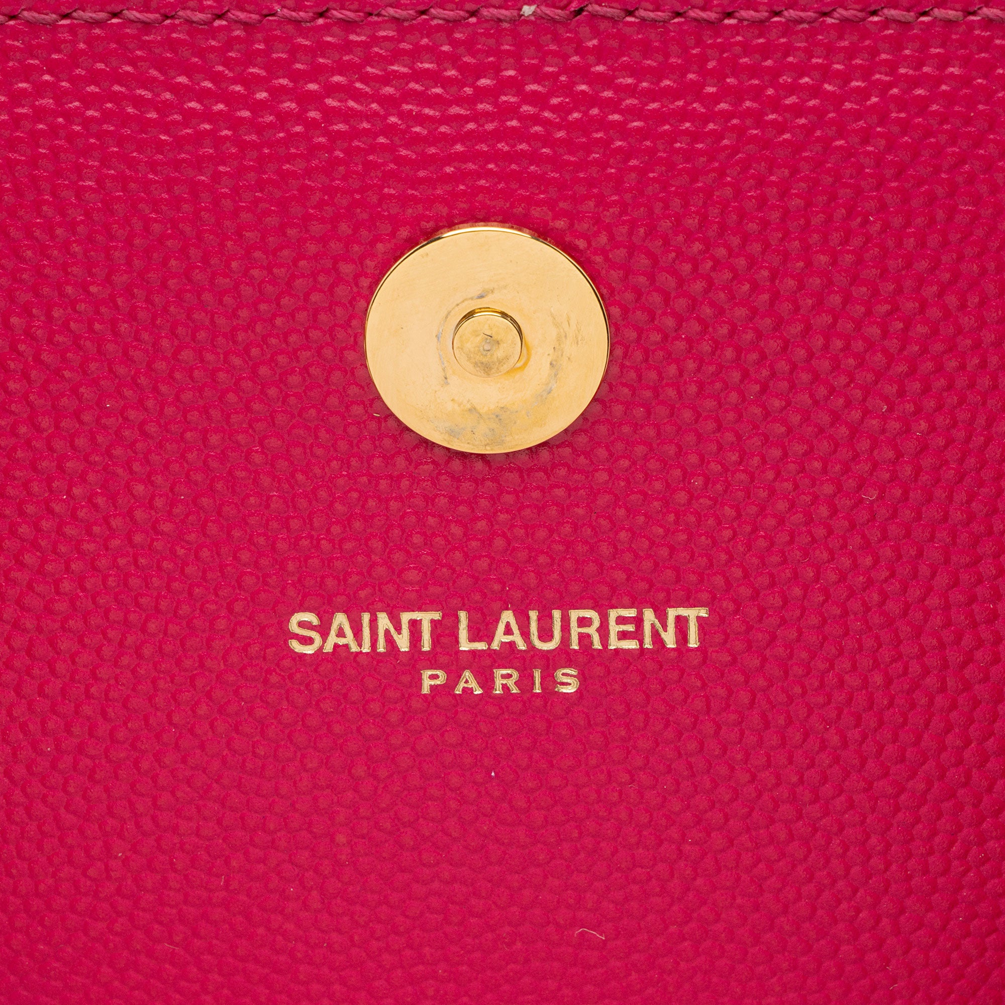 Saint Laurent Grain de Poudre Monogram Kate Clutch