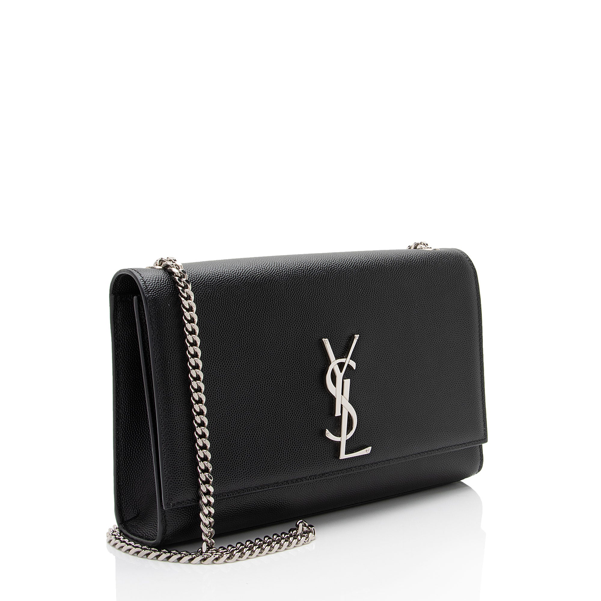 Saint Laurent Grain de Poudre Monogram Kate Medium Shoulder Bag