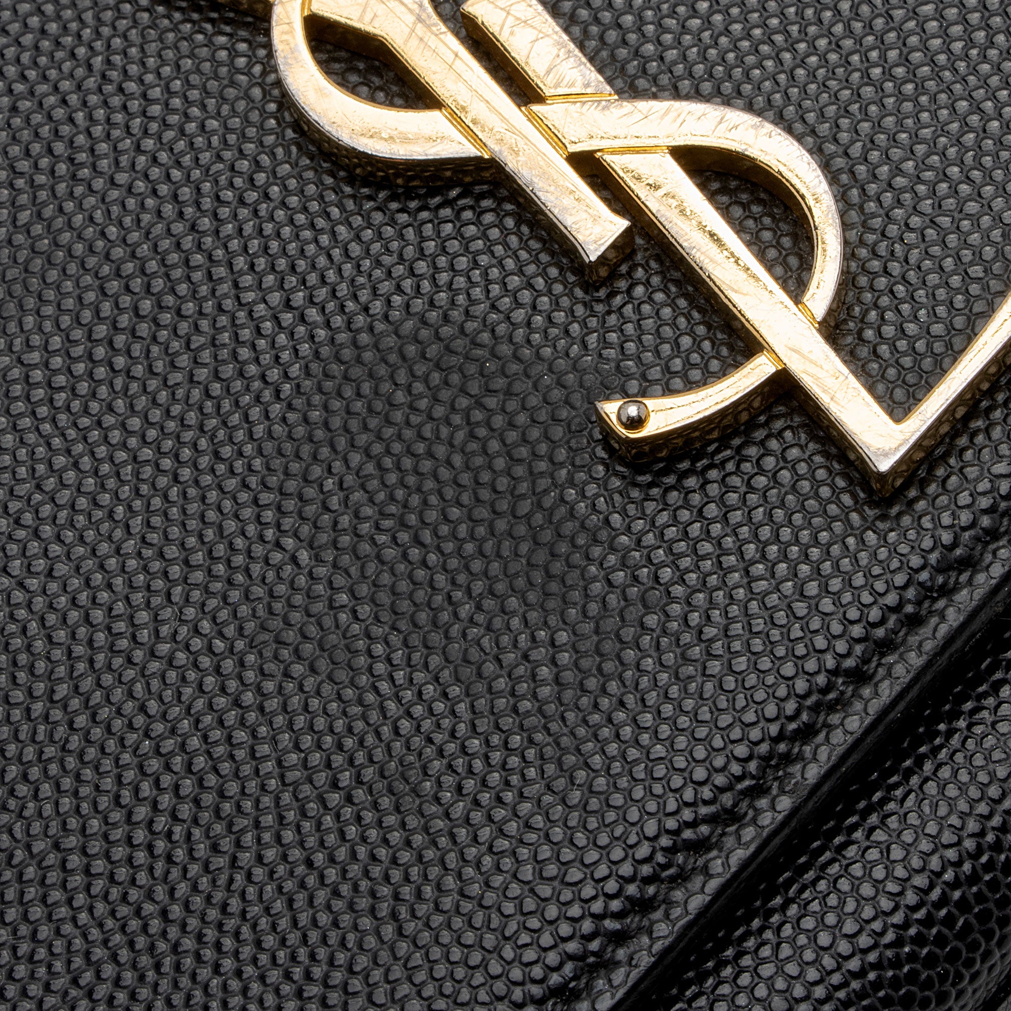 Saint Laurent Grain de Poudre Monogram Kate Small Crossbody Bag (SHF-rdtvvN)