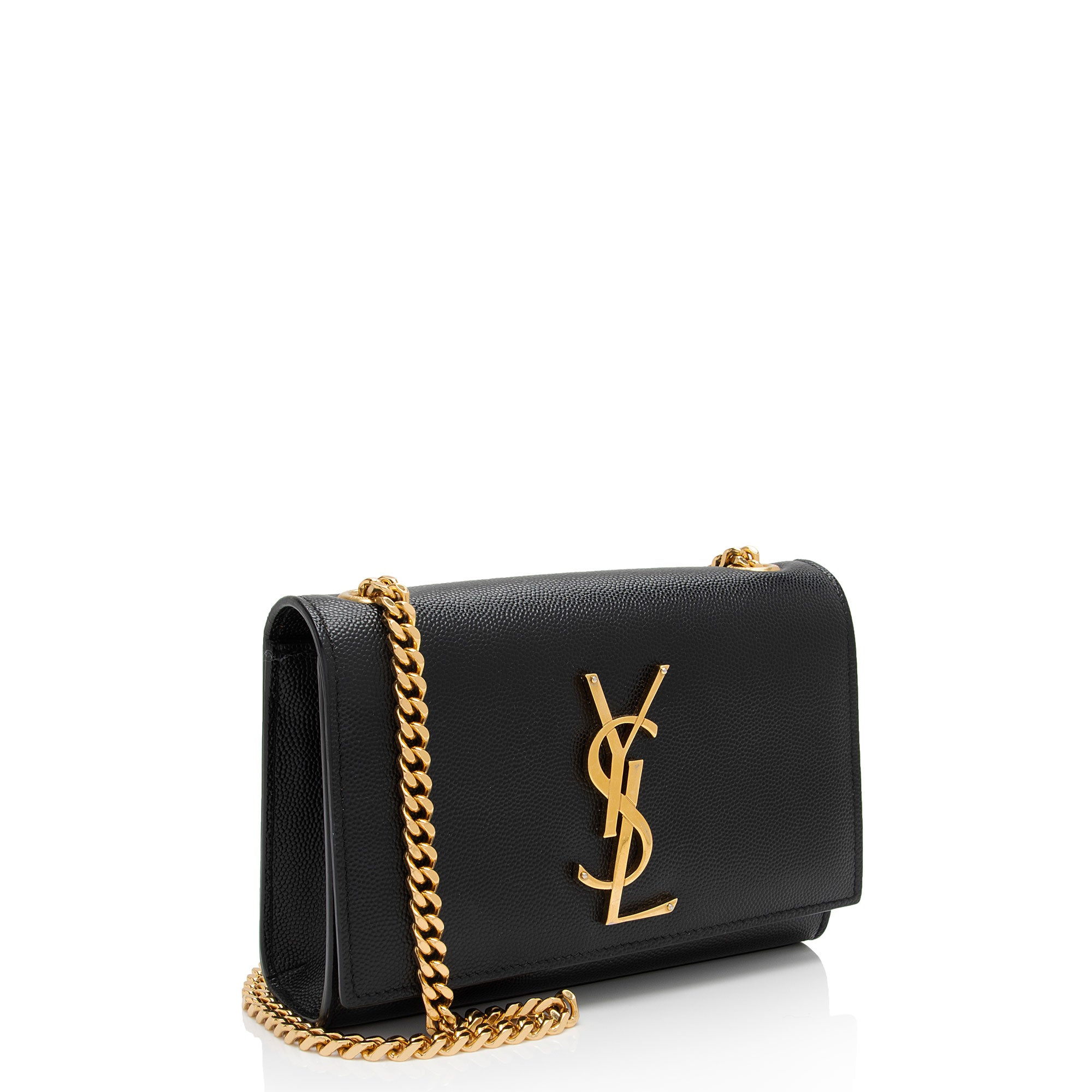 Saint Laurent Grain de Poudre Monogram Kate Small Crossbody (SHF-C8kcKX)