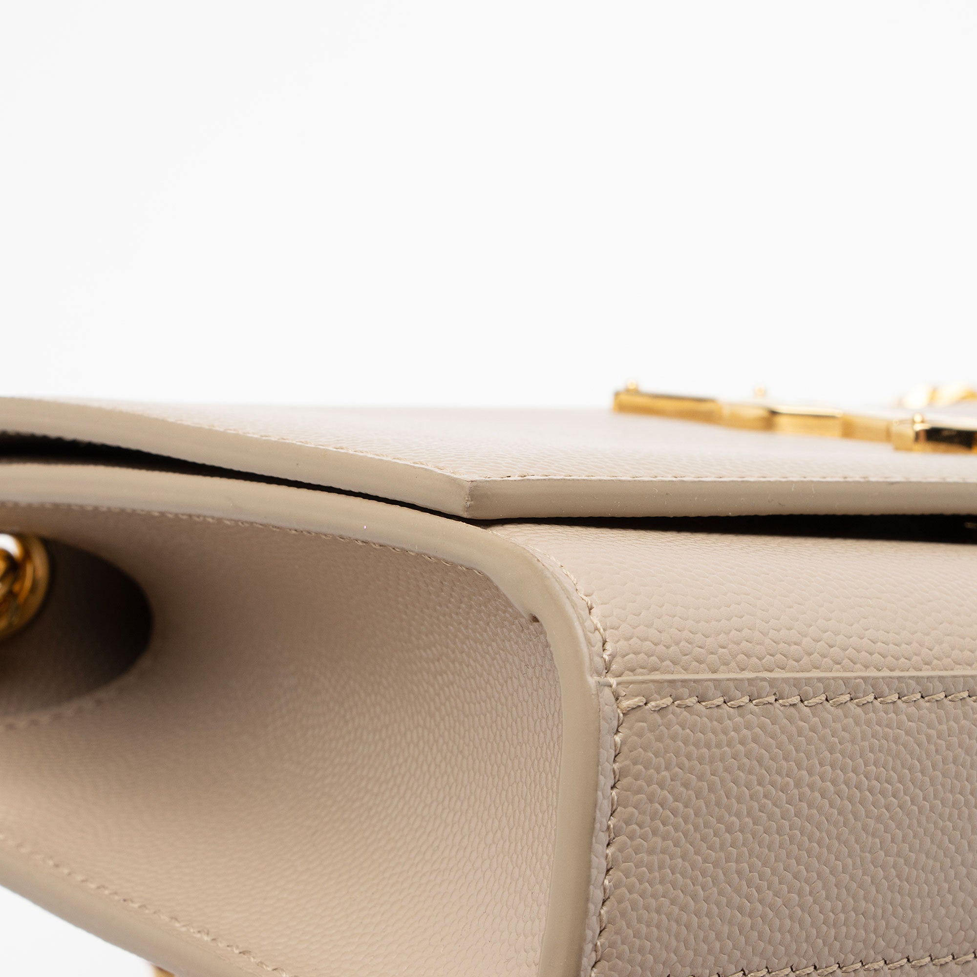 Saint Laurent Grain de Poudre Monogram Kate Small Shoulder Bag (SHF-mA4MBT)