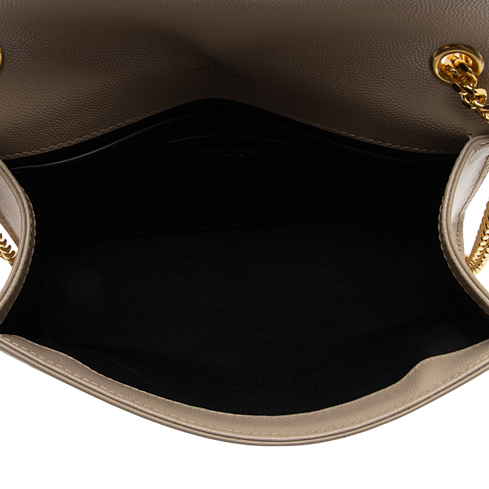 Saint Laurent Grain de Poudre Monogram Kate Small Shoulder Bag (SHF-mA4MBT)