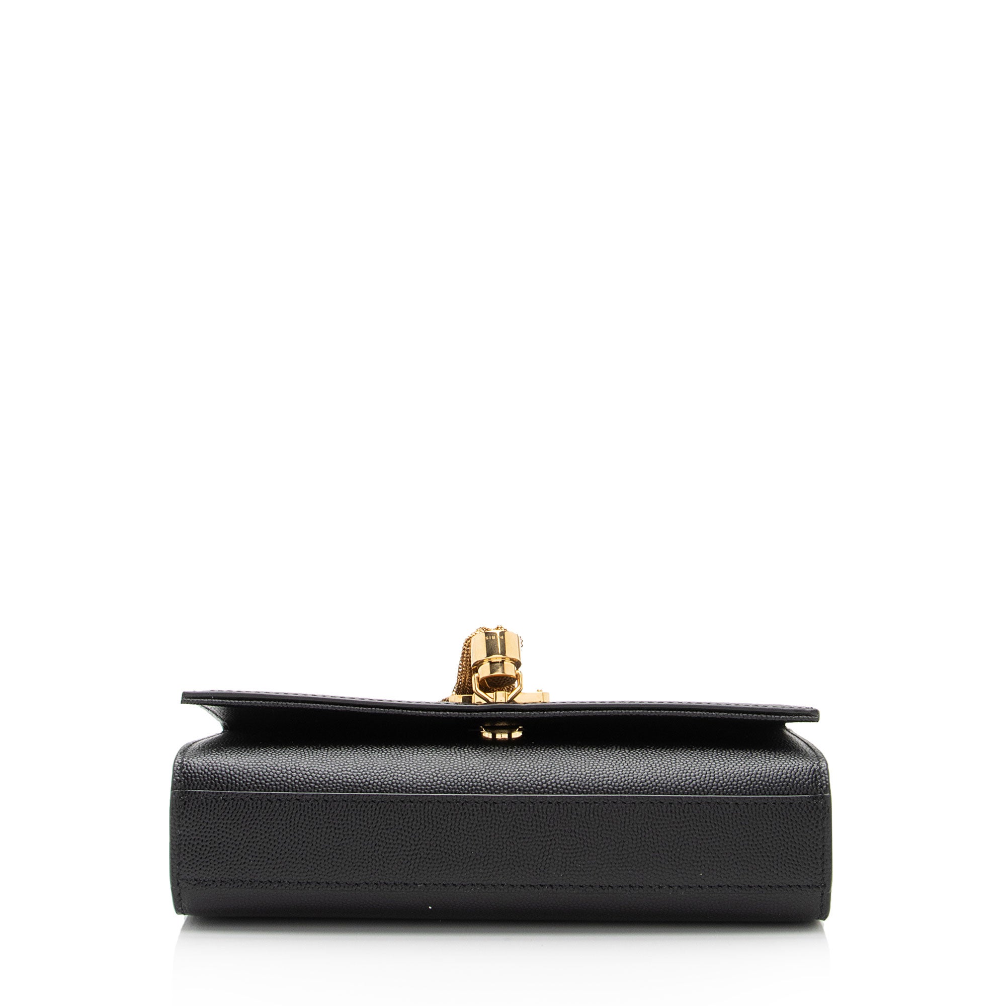 Saint Laurent Grain de Poudre Monogram Kate Tassel Small Shoulder Bag (SHF-GBTrrt)