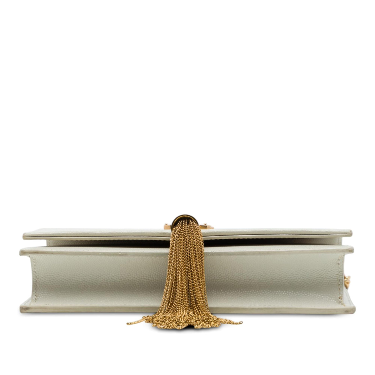Saint Laurent Grain de Poudre Monogram Kate Tassel Wallet on Chain