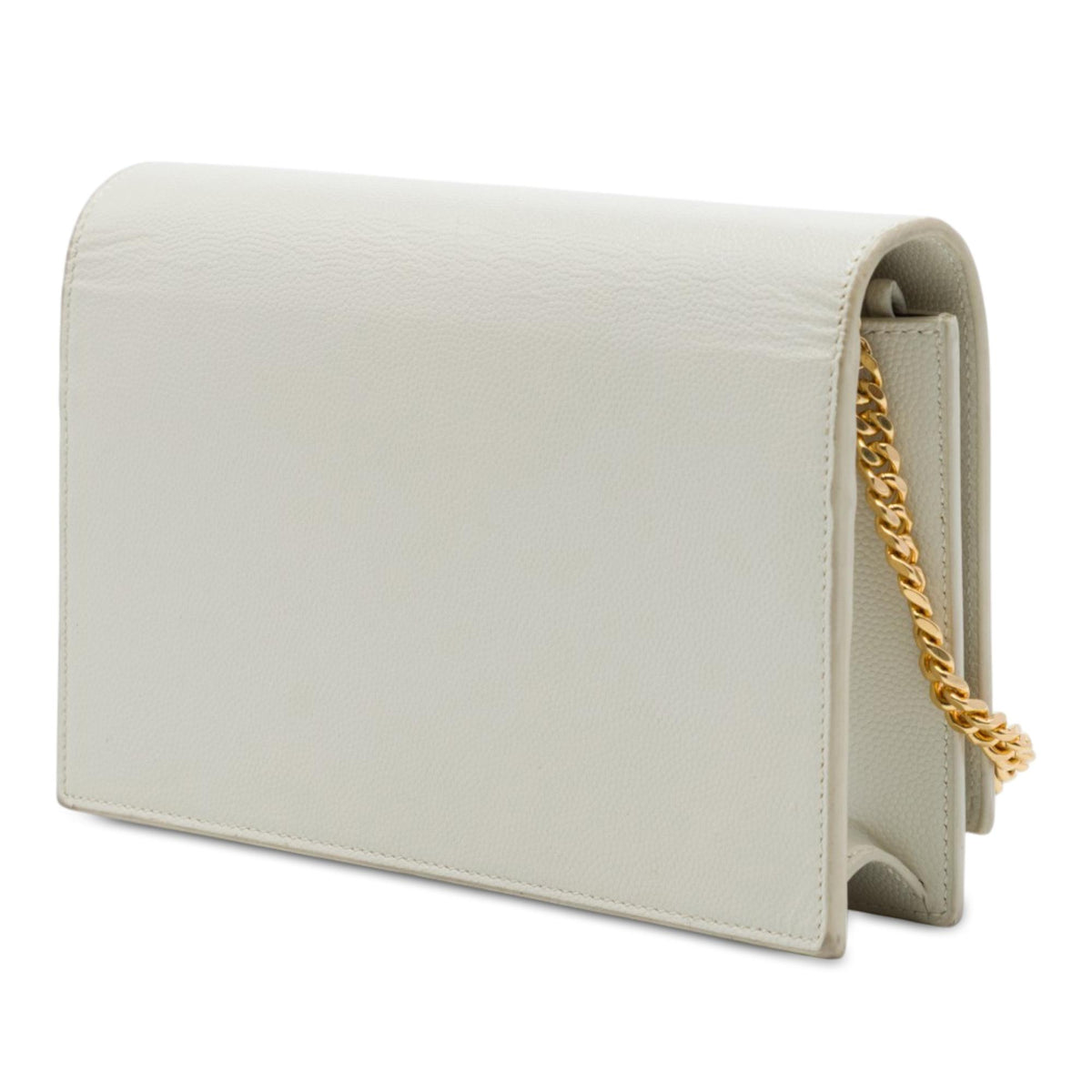 Saint Laurent Grain de Poudre Monogram Kate Tassel Wallet on Chain