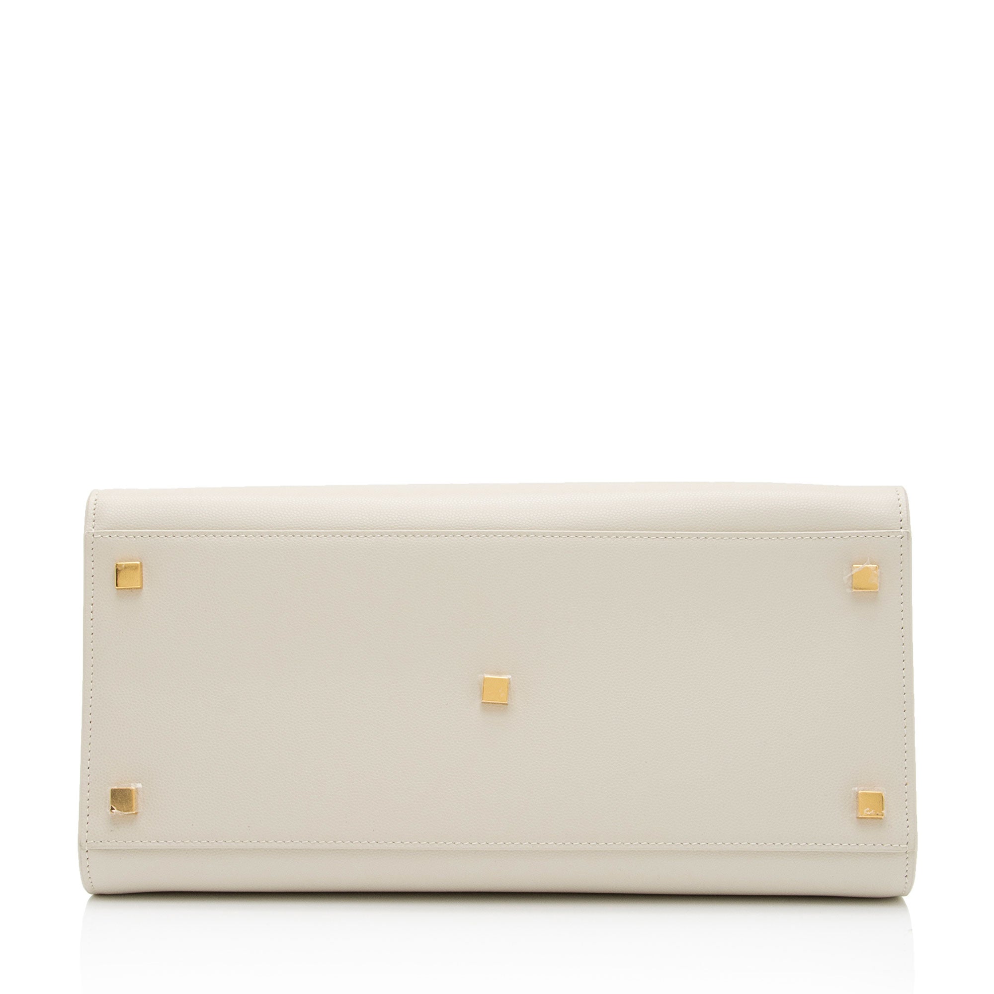 Saint Laurent Grain de Poudre Monogram Uptown Medium Tote (SHF-LkpDCr)