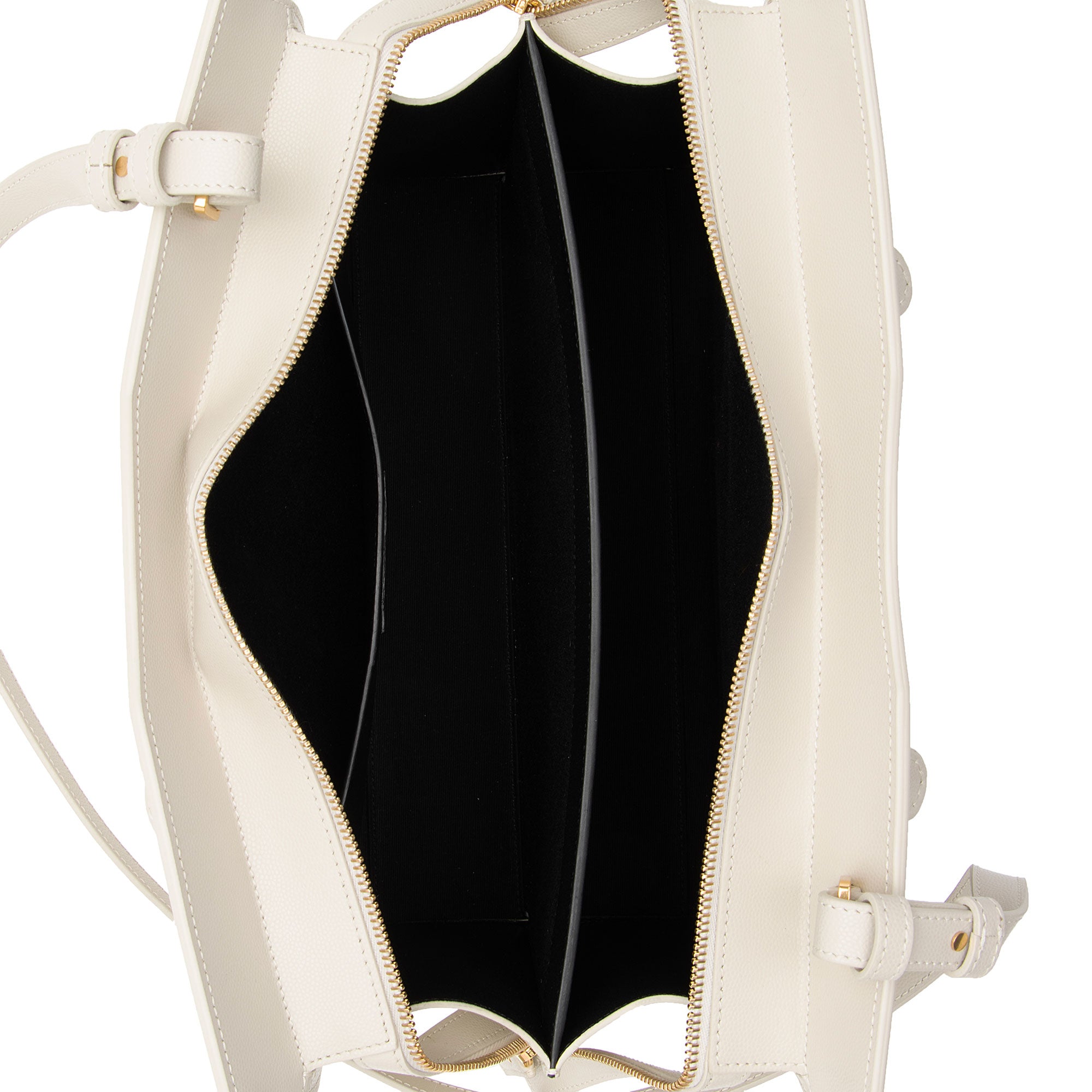 Saint Laurent Grain de Poudre Monogram Uptown Medium Tote (SHF-LkpDCr)