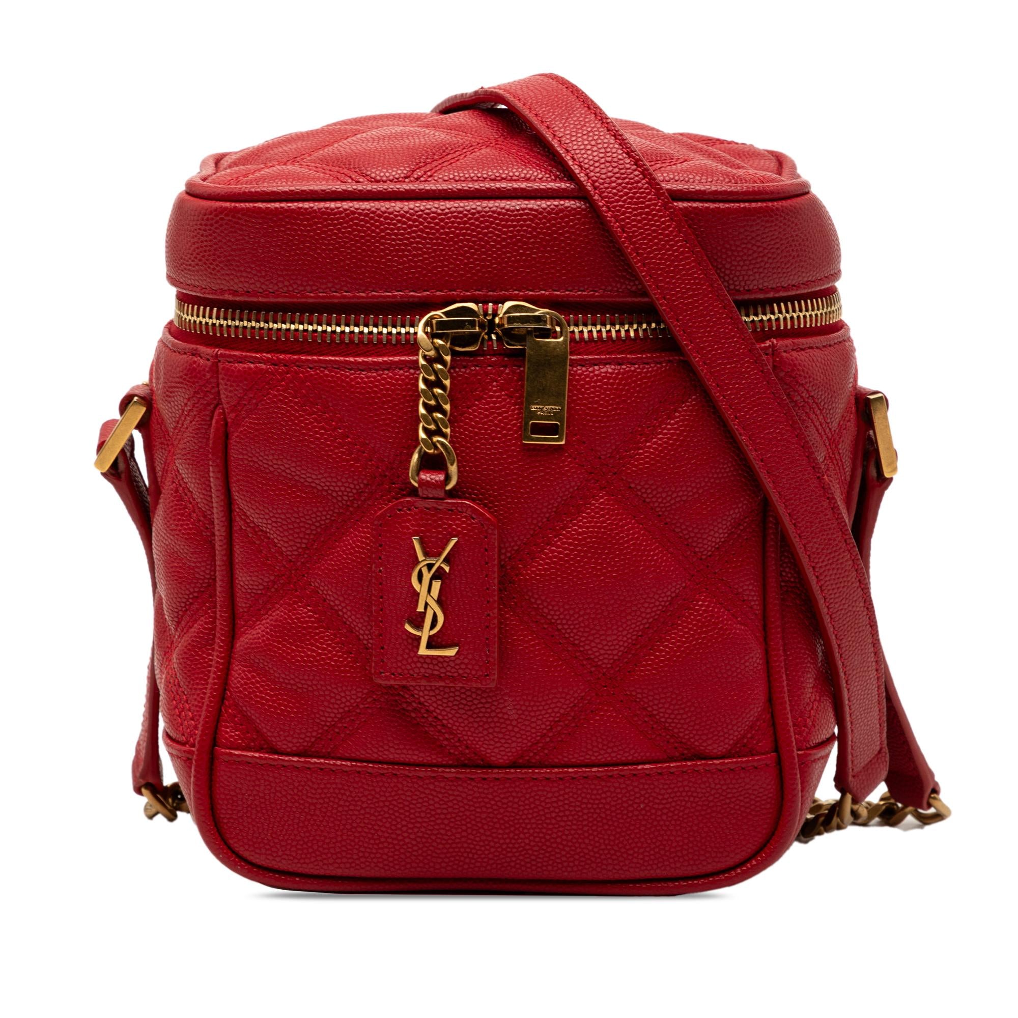 Saint Laurent Grain de Poudre Quilted 80s Vanity Bag