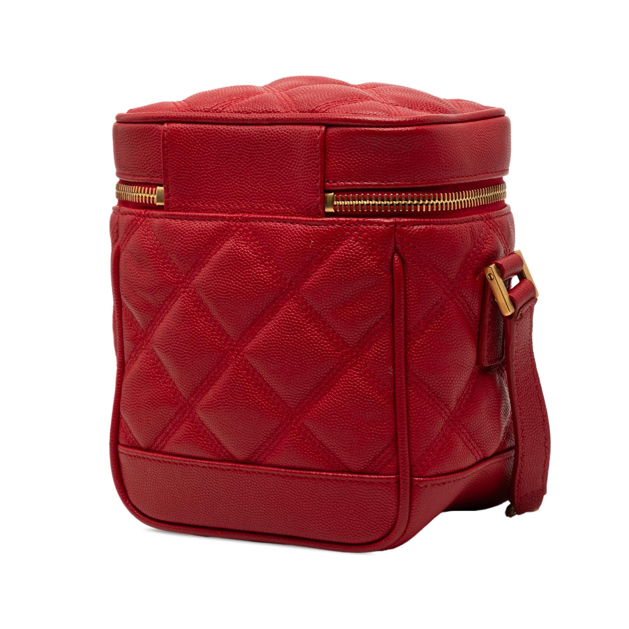 Saint Laurent Grain de Poudre Quilted 80s Vanity Bag