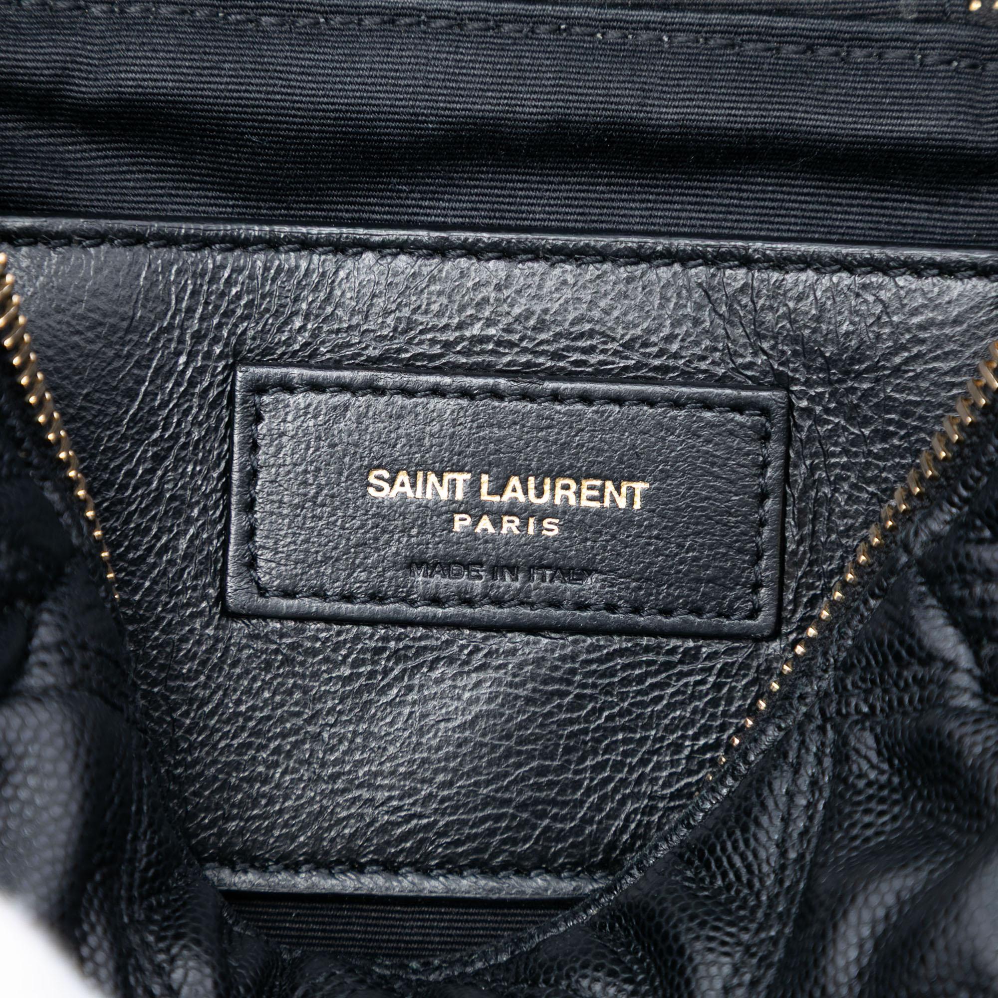 Saint Laurent Grain de Poudre Quilted 80s Vanity Bag